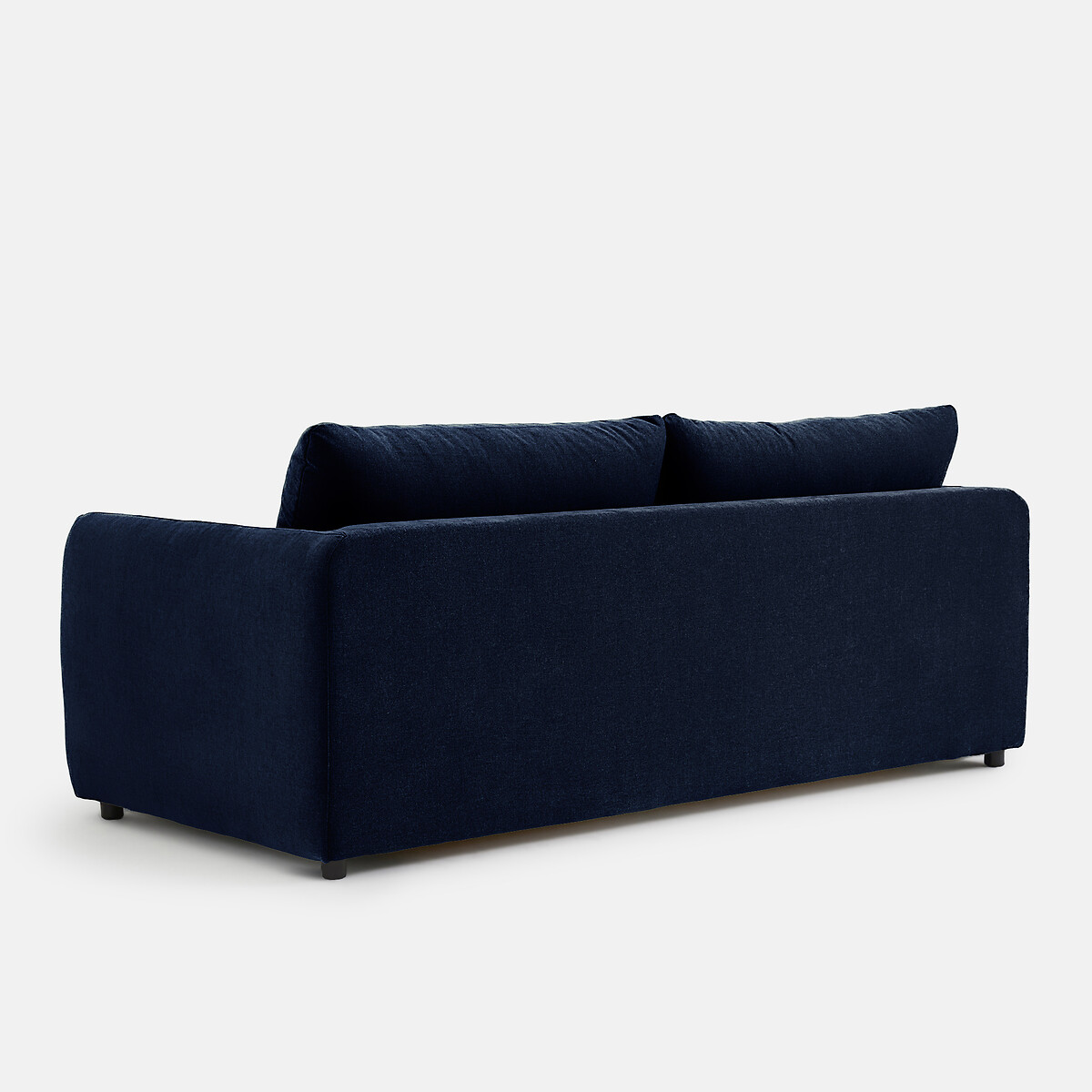 Sofá cama de 2, 3 o 4 plazas en poliéster jaspeado, YDE azul oscuro, LA REDOUTE INTERIEURS