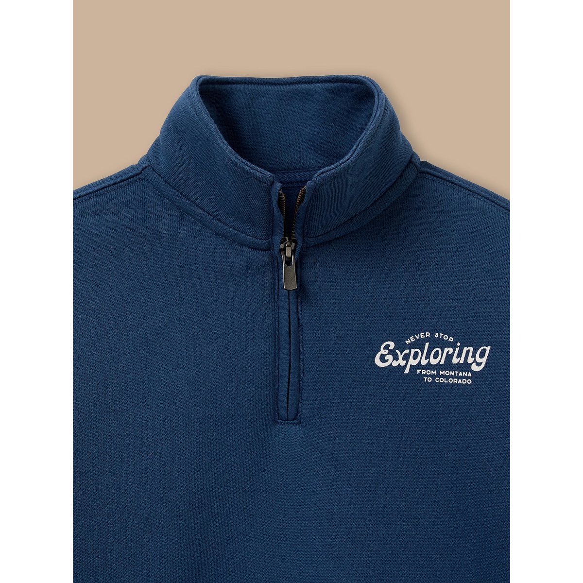 Sweat col montant orage, CYRILLUS