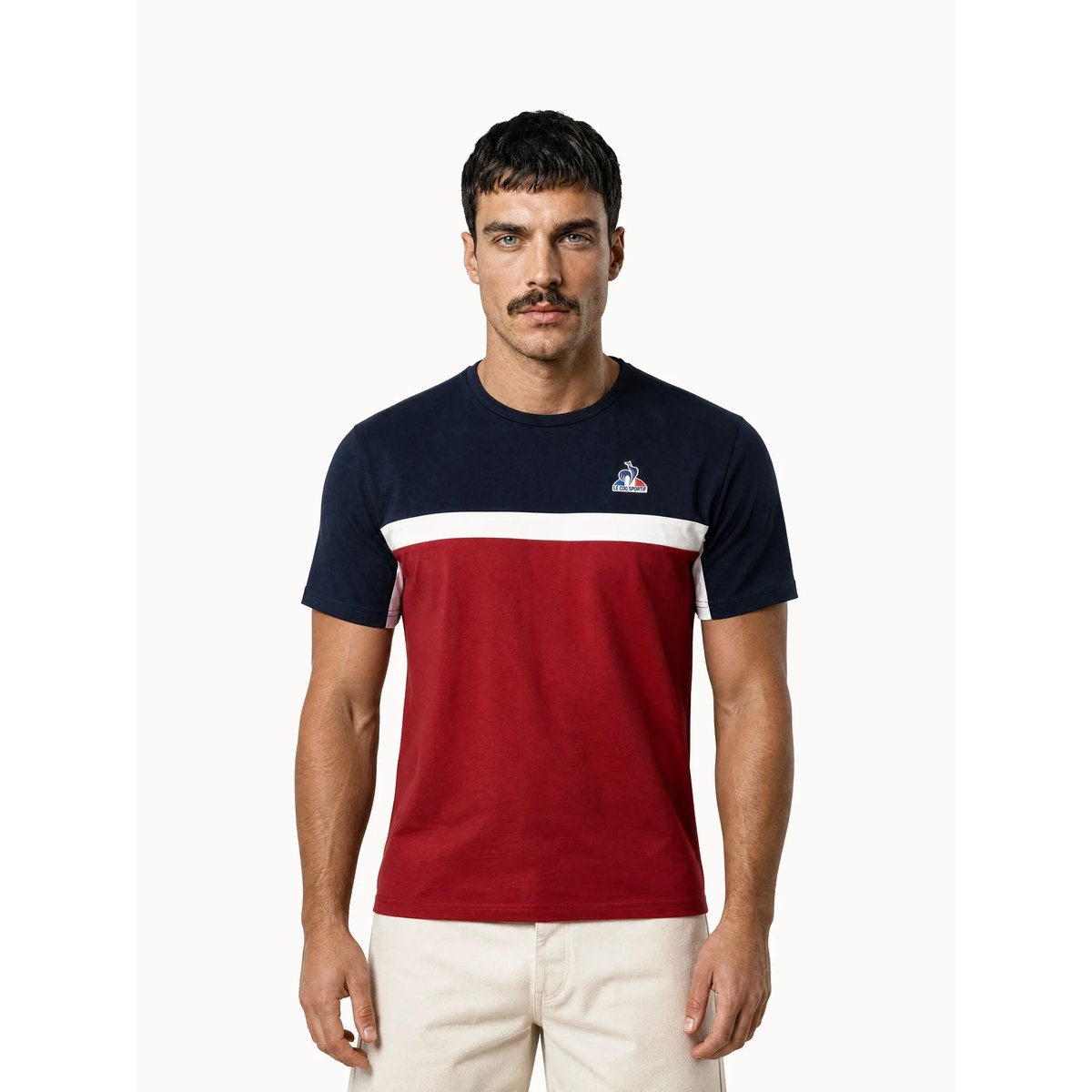 T-shirt Tricolore rio red/sky captain, LE COQ SPORTIF
