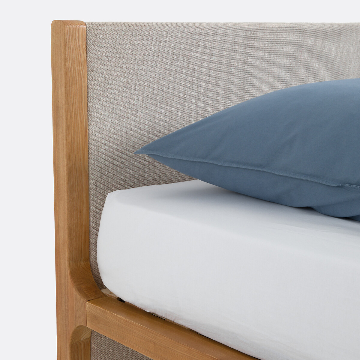 Lit avec sommier Elori beige/bois, LA REDOUTE INTERIEURS