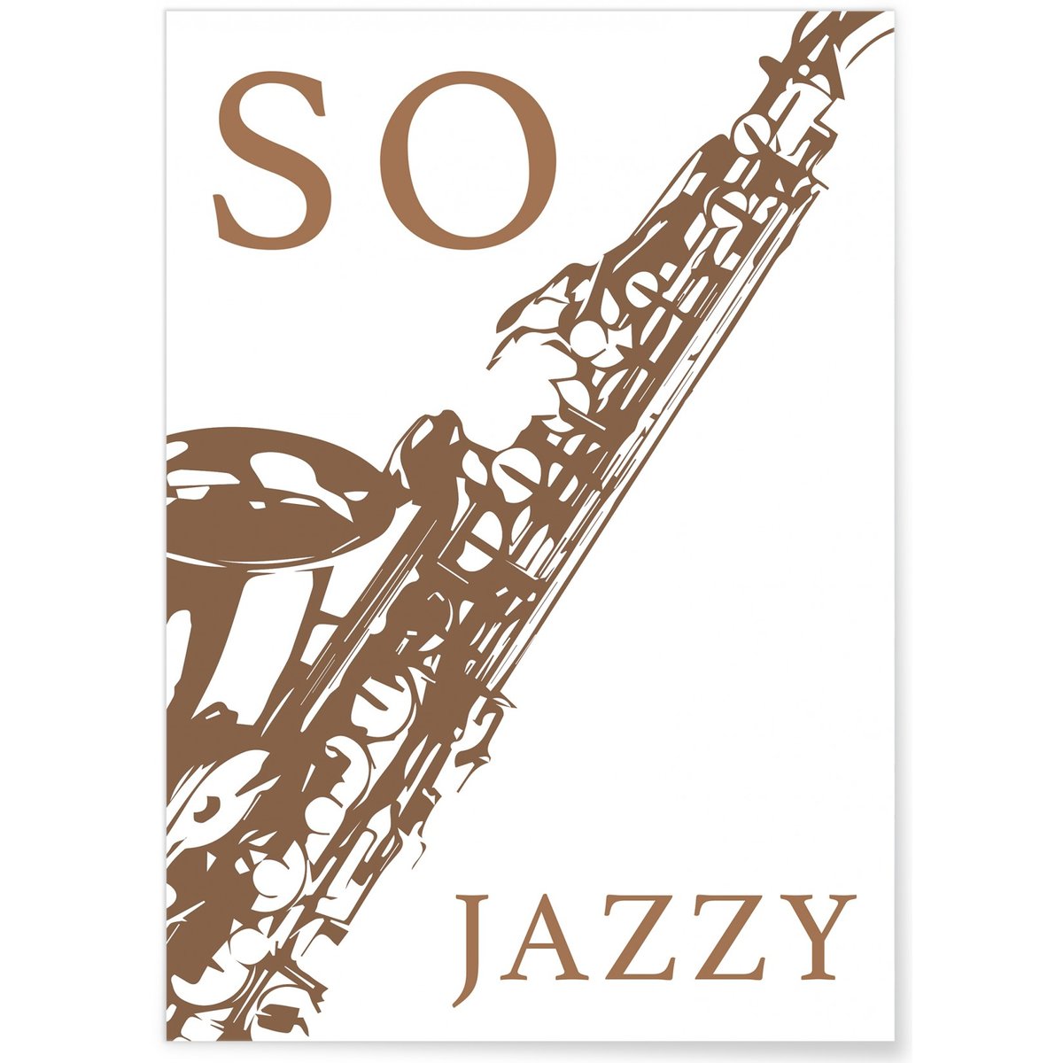 Affiche So Jazzy blanc, L'AFFICHERIE