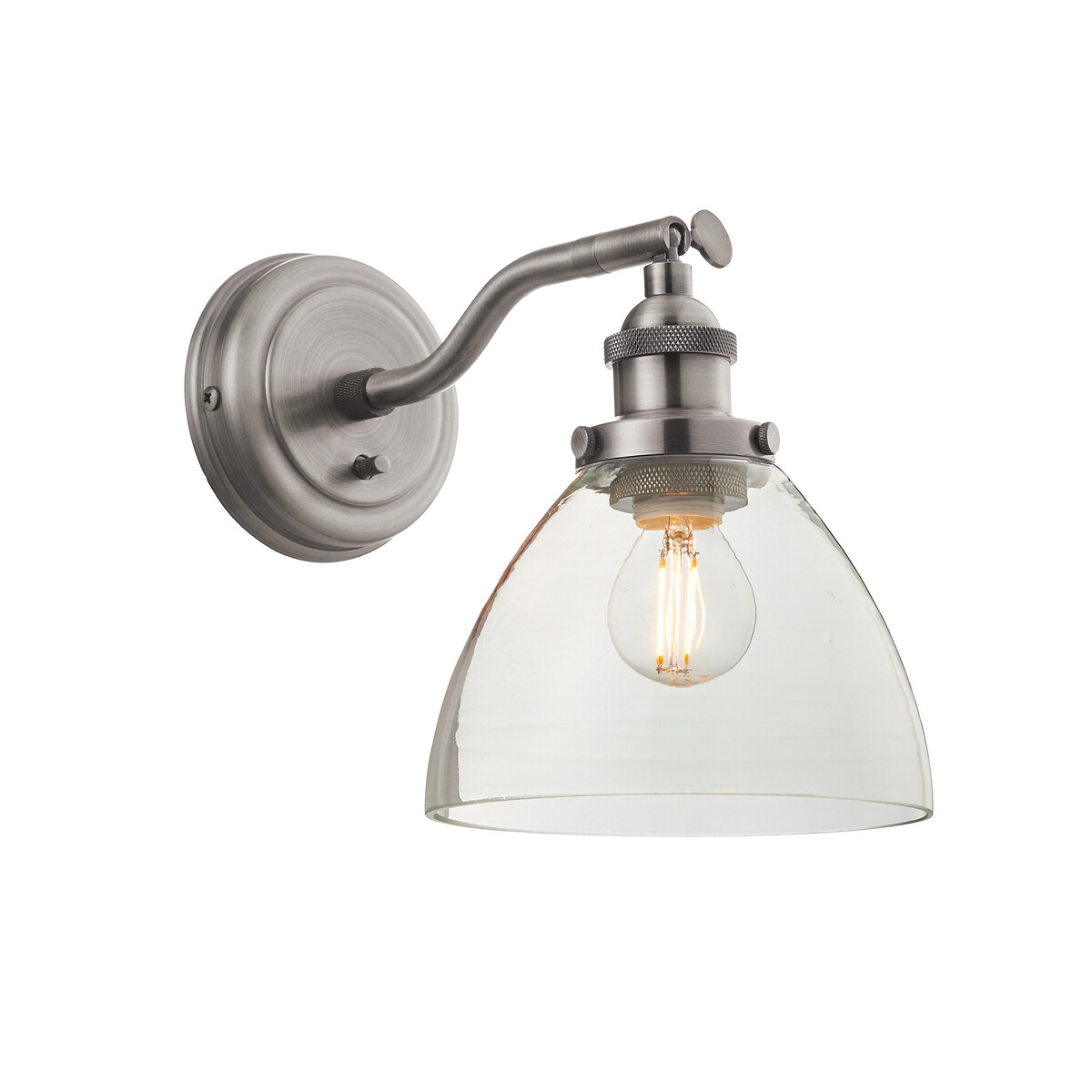 Henne Resto Style Wall Light in Brushed Silver silver-coloured, ÉDITÉ