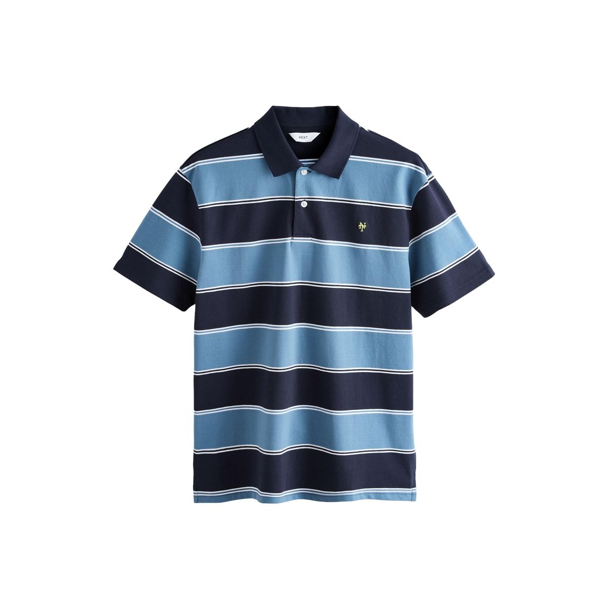Polo à rayures horizontales bleu, NEXT