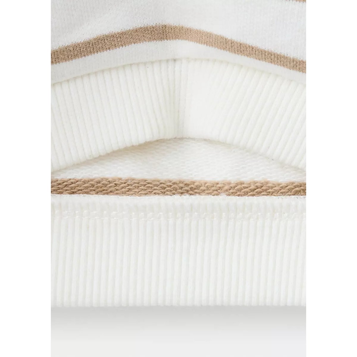 Sweat-shirt coton rayures blanc cassé, MANGO BABY