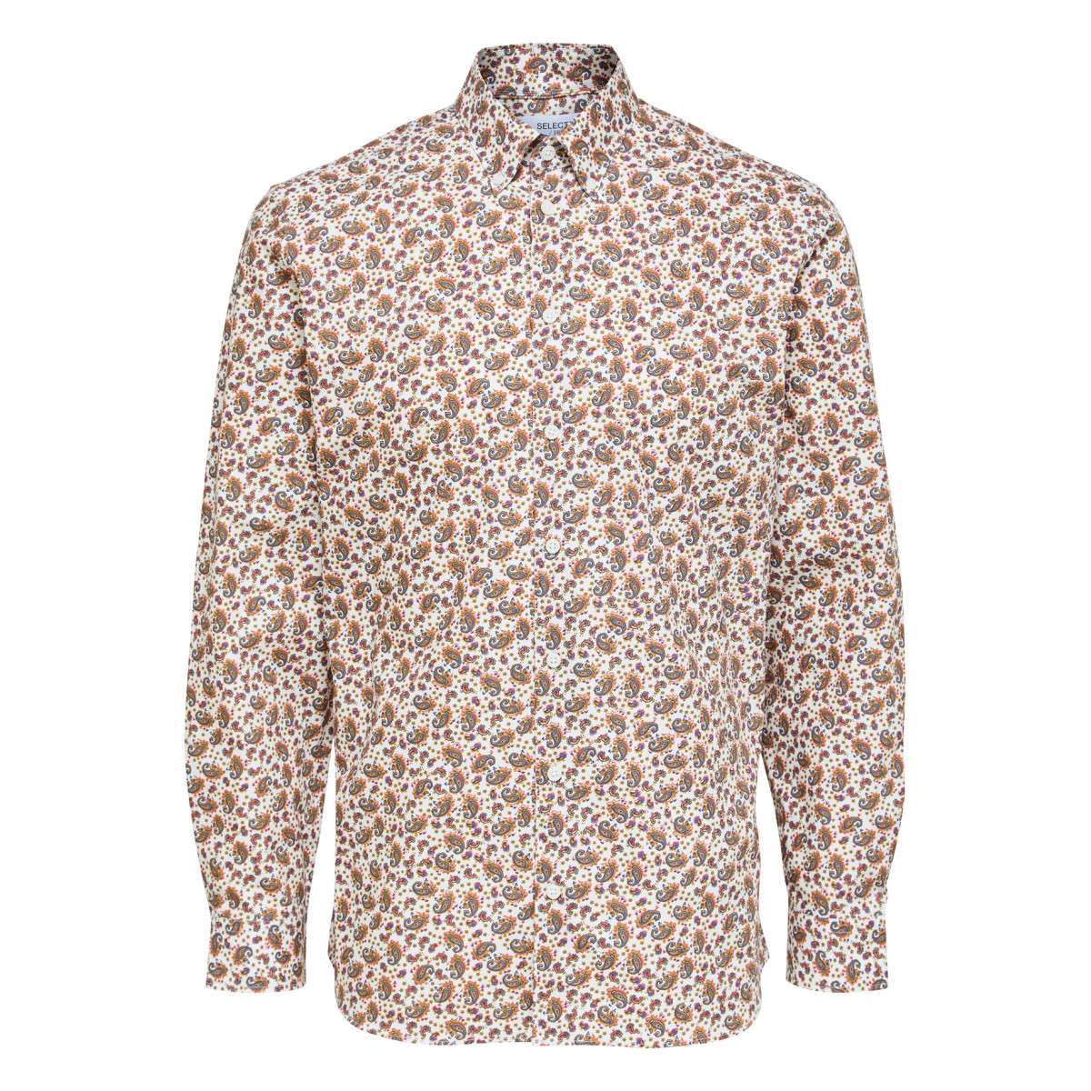 Chemise coton biologique slim blanc, SELECTED