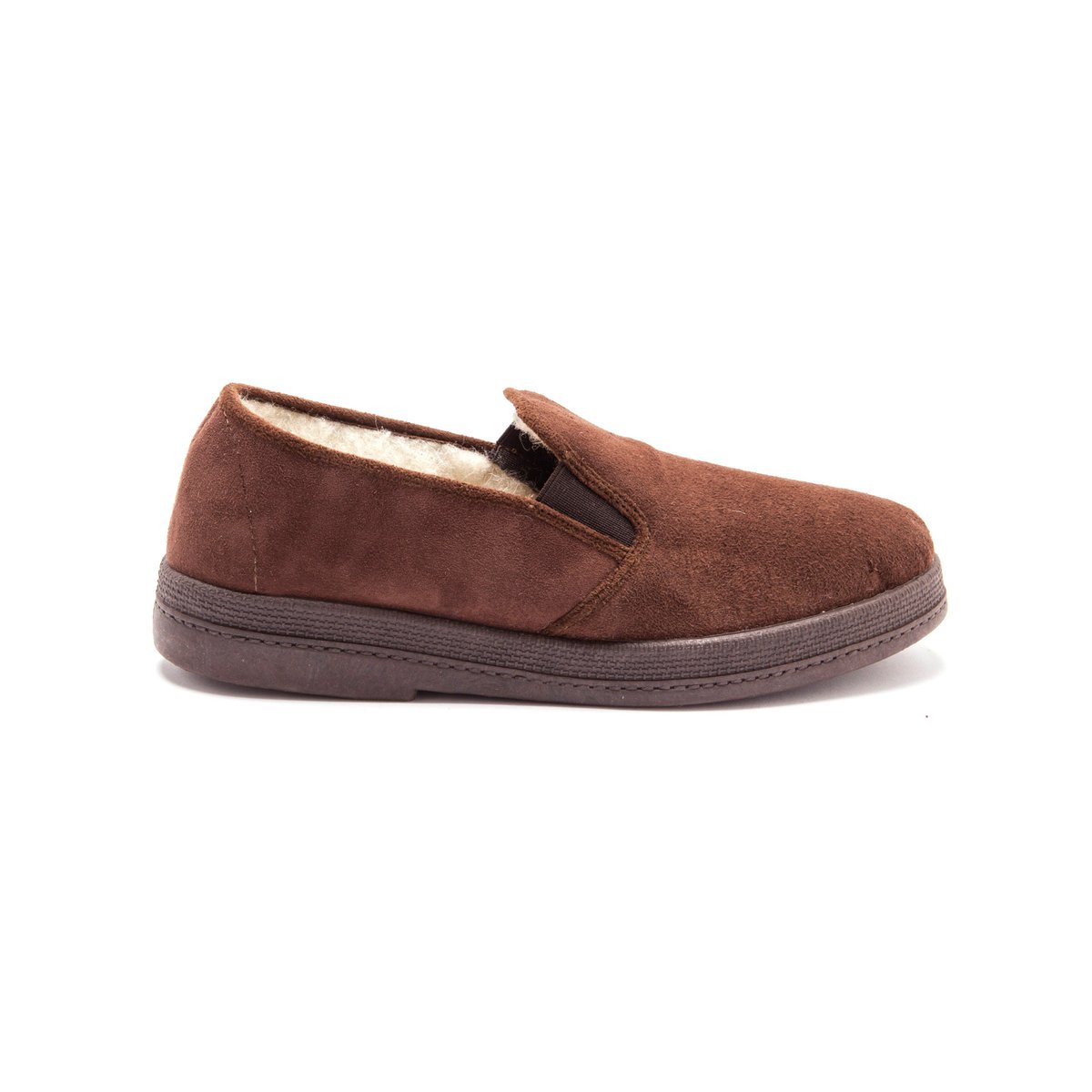 Sans-gêne mixtes en mouton véritable marron, PEDICONFORT