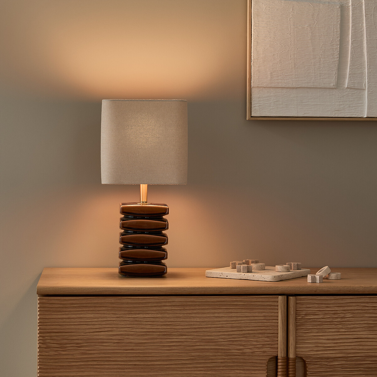 Lampe en céramique, PIETTATO brun, AM.PM