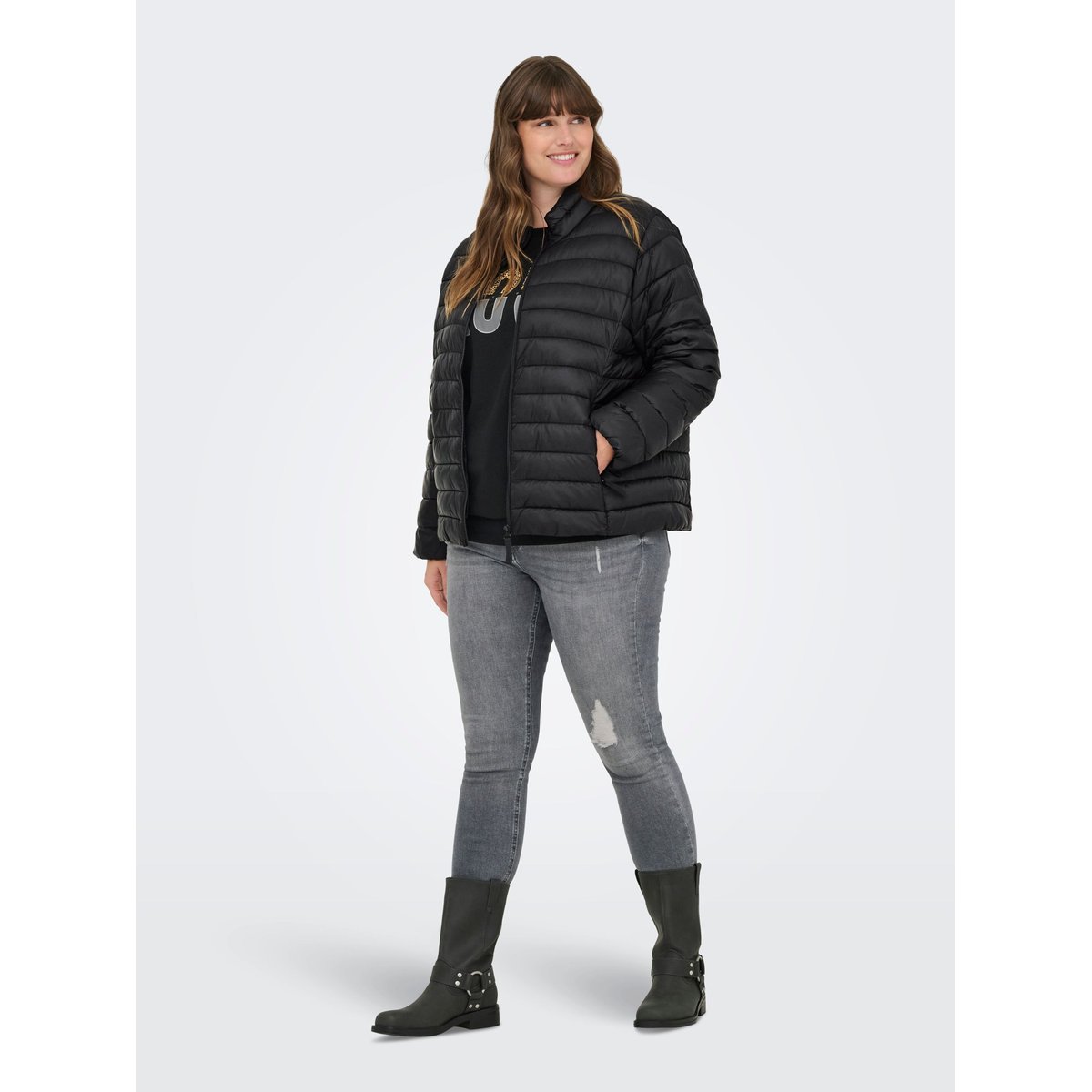 Doudoune black 1, ONLY CARMAKOMA