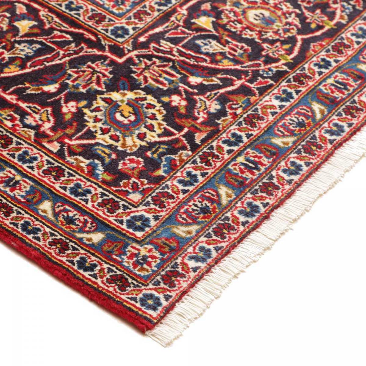 Tapis d'orient au motif oriental, noué main en laine, ARDAKAN 2 rouge, beige, bleu, UN AMOUR DE TAPIS