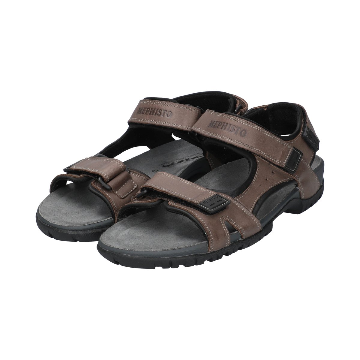 Sandales En Nubuck Brice gris 5121, MEPHISTO