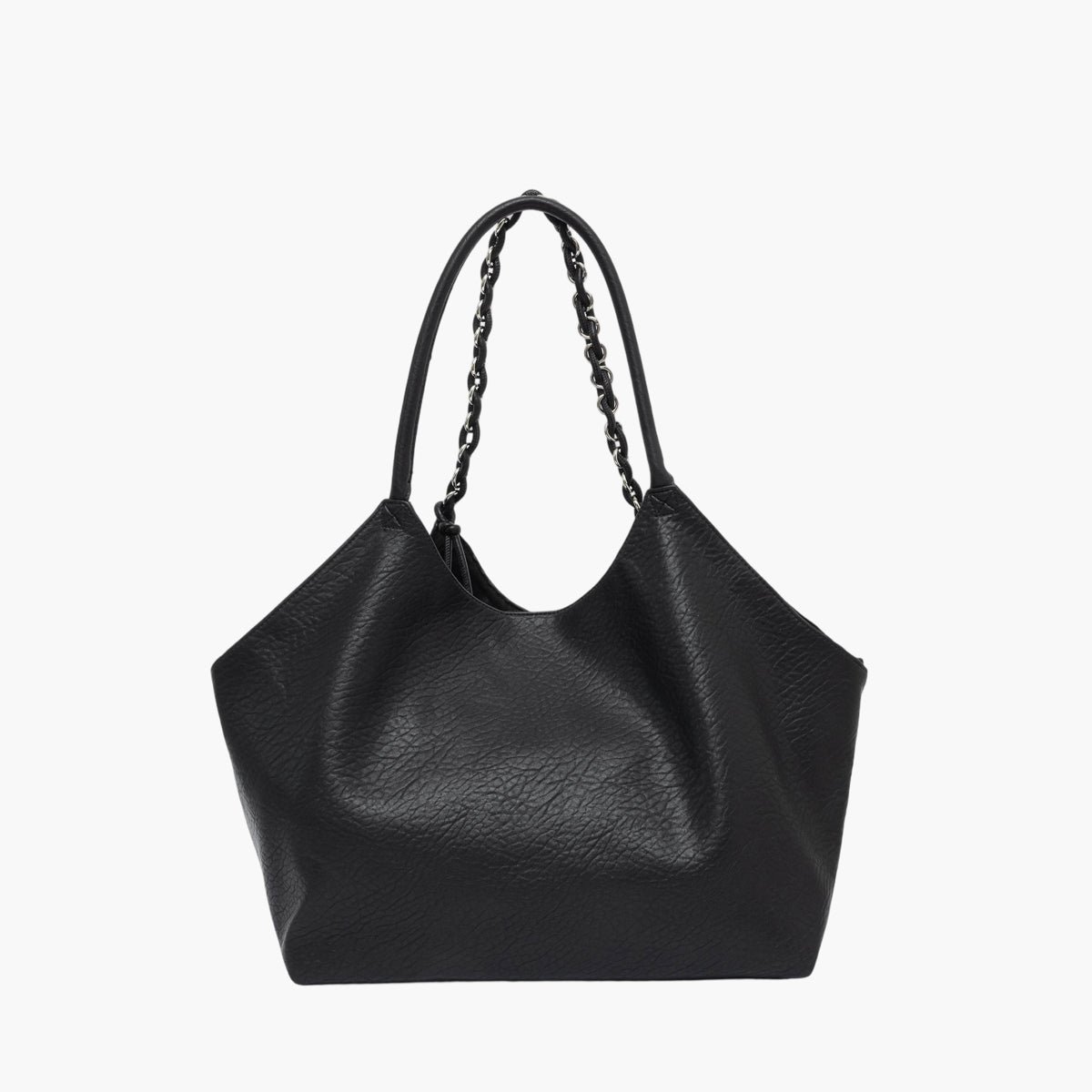 Grand sac shopper Traicy L argenté,noir, LOLLIPOPS