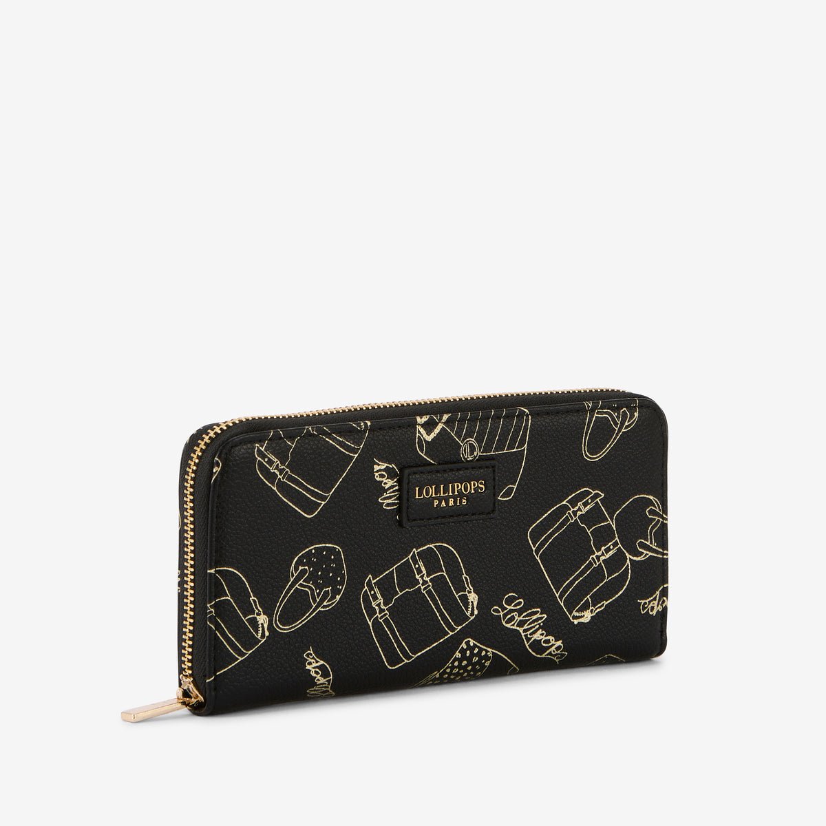 Grand portefeuille Sya noir, LOLLIPOPS