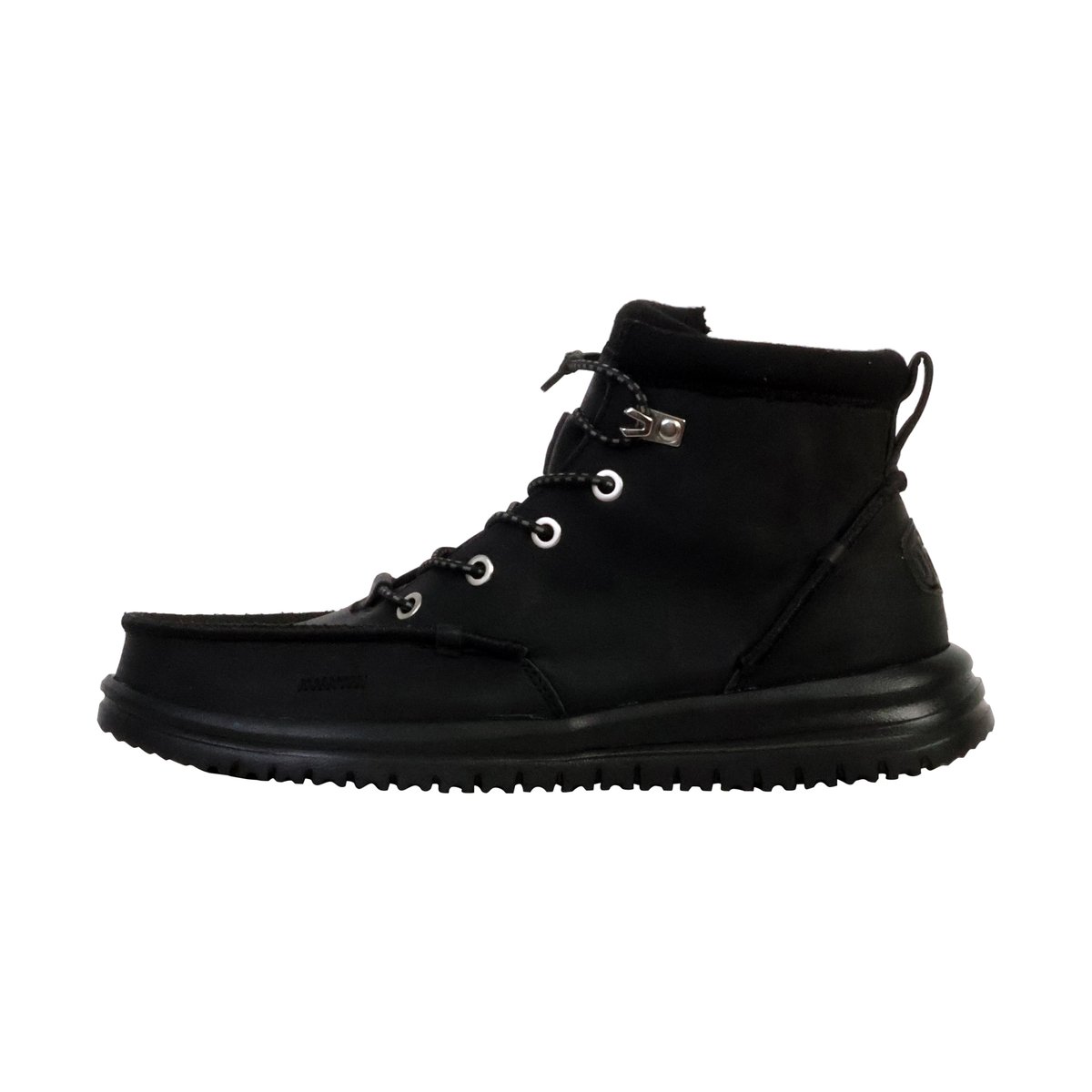 Mocassin Montante à Lacets Bradley Classic Tumbled noir/noir, HEY