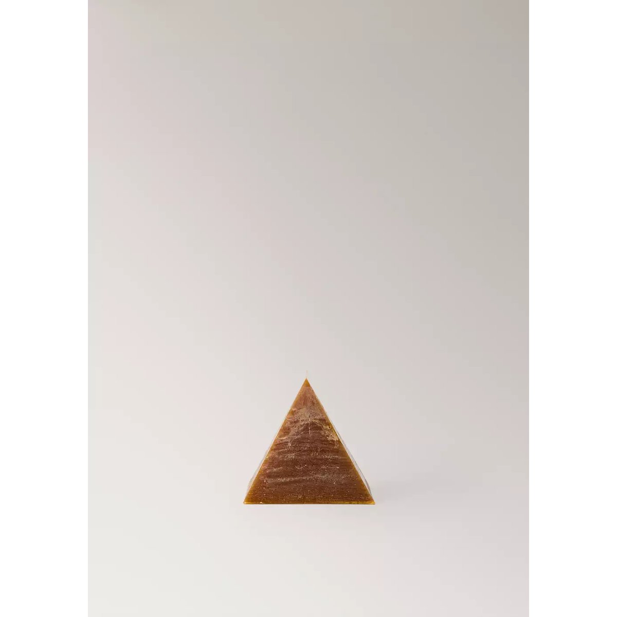 Bougie pyramide rouge-orangé, MANGO HOME
