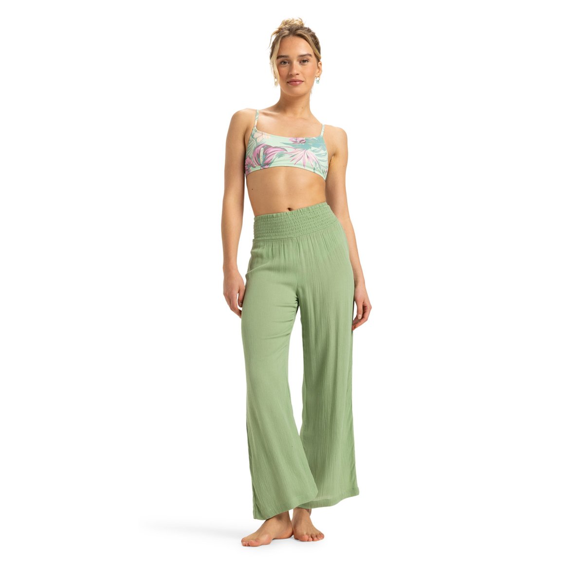 Pantalon léger ALONG THE BEACH. vert basil, ROXY