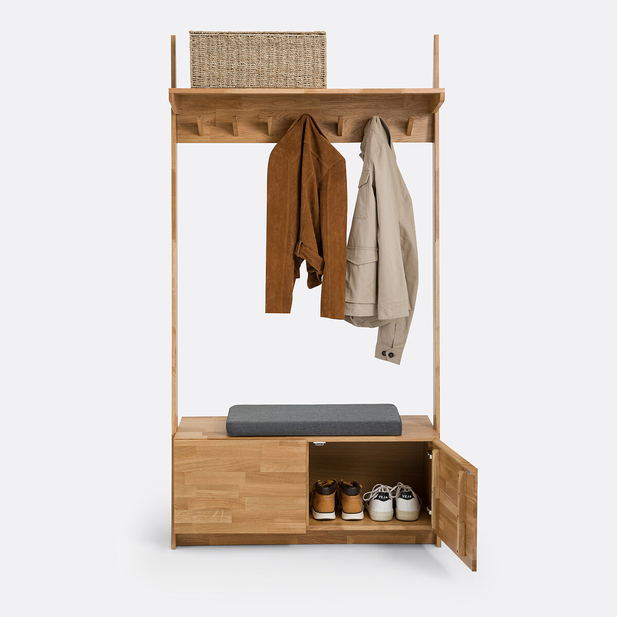 Vestiaire 7 patères, Domeno naturel, LA REDOUTE INTERIEURS