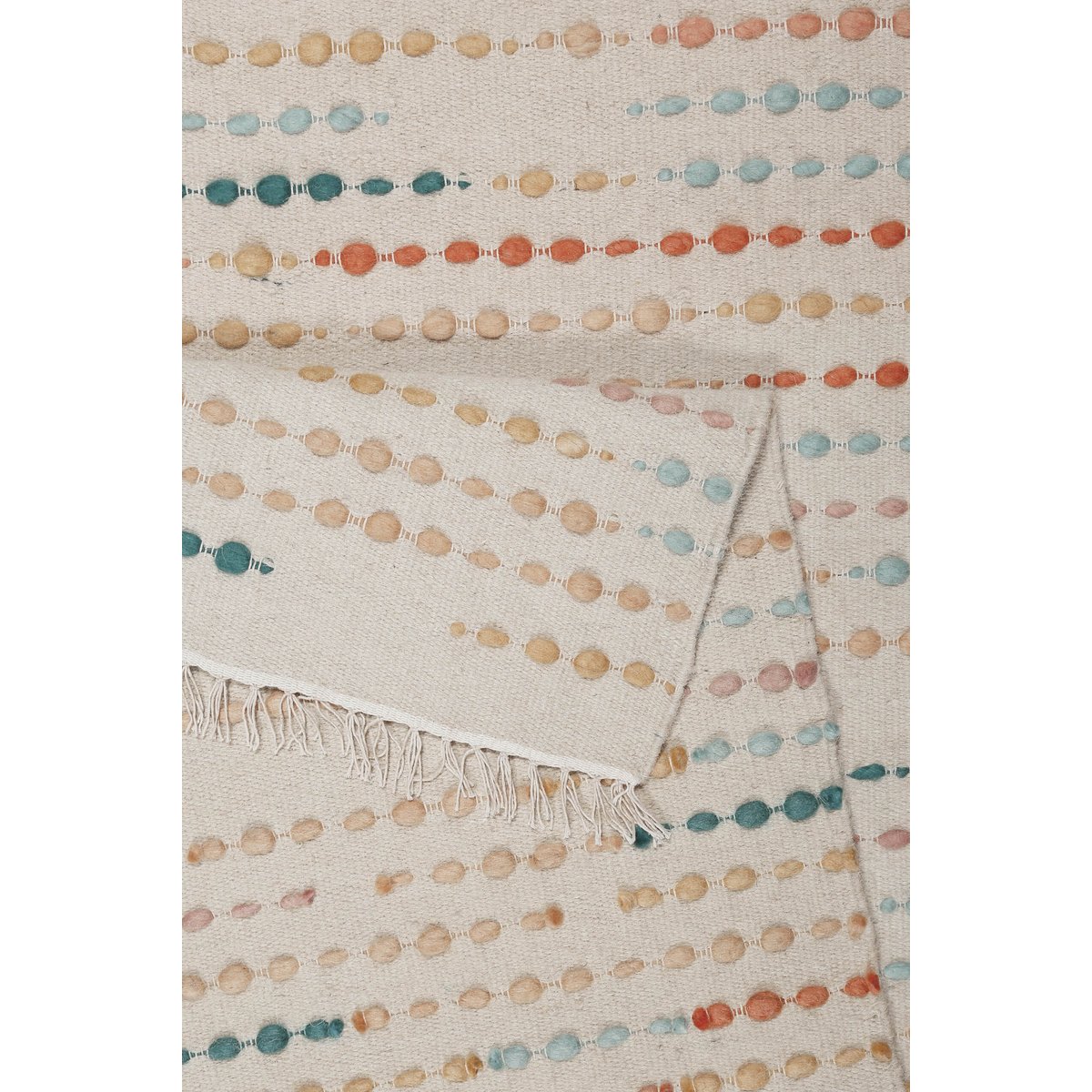 Tapis tissé plat en 100% laine , MADDIE multicolore, WECON HOME