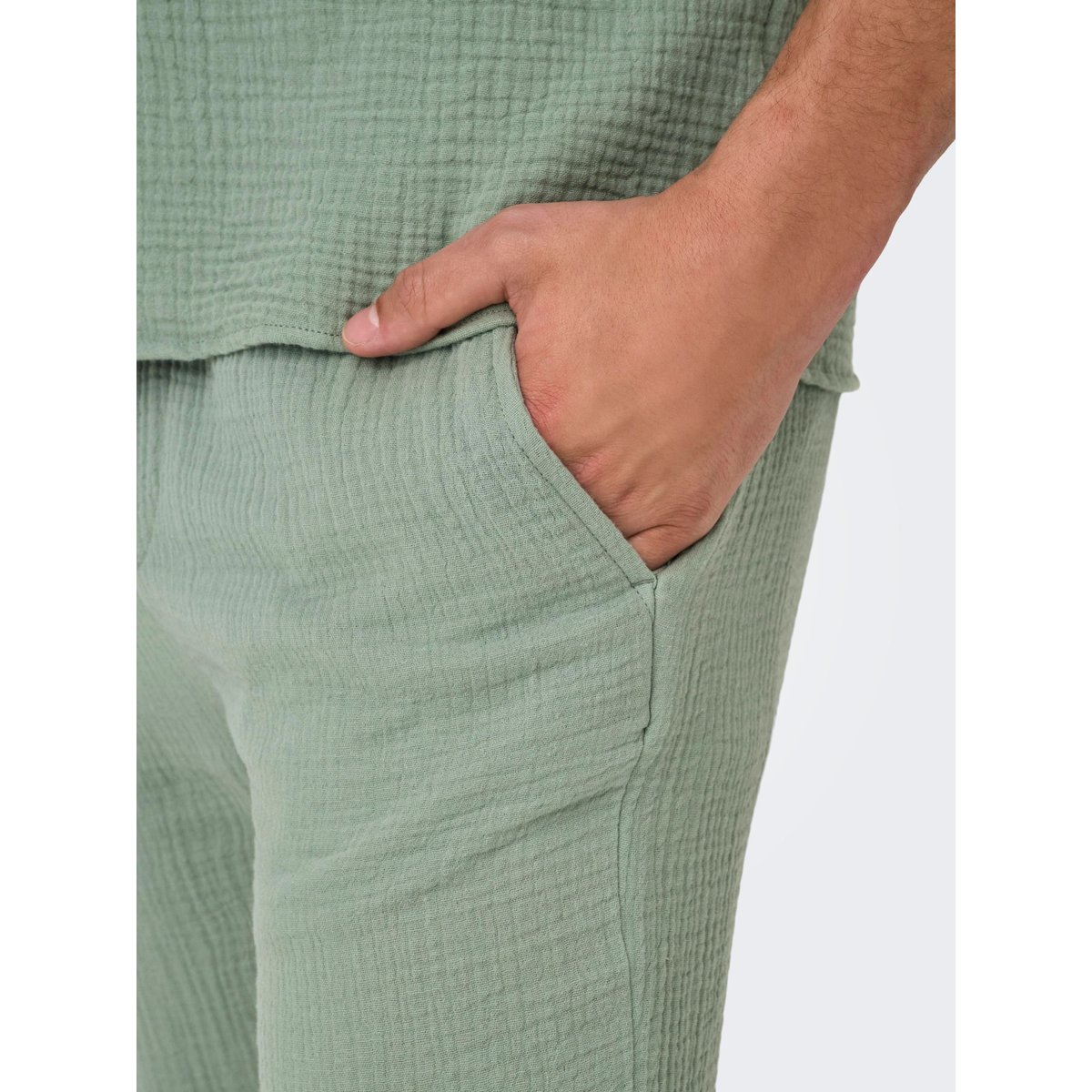 Pantalon iceberg green, ONLY & SONS