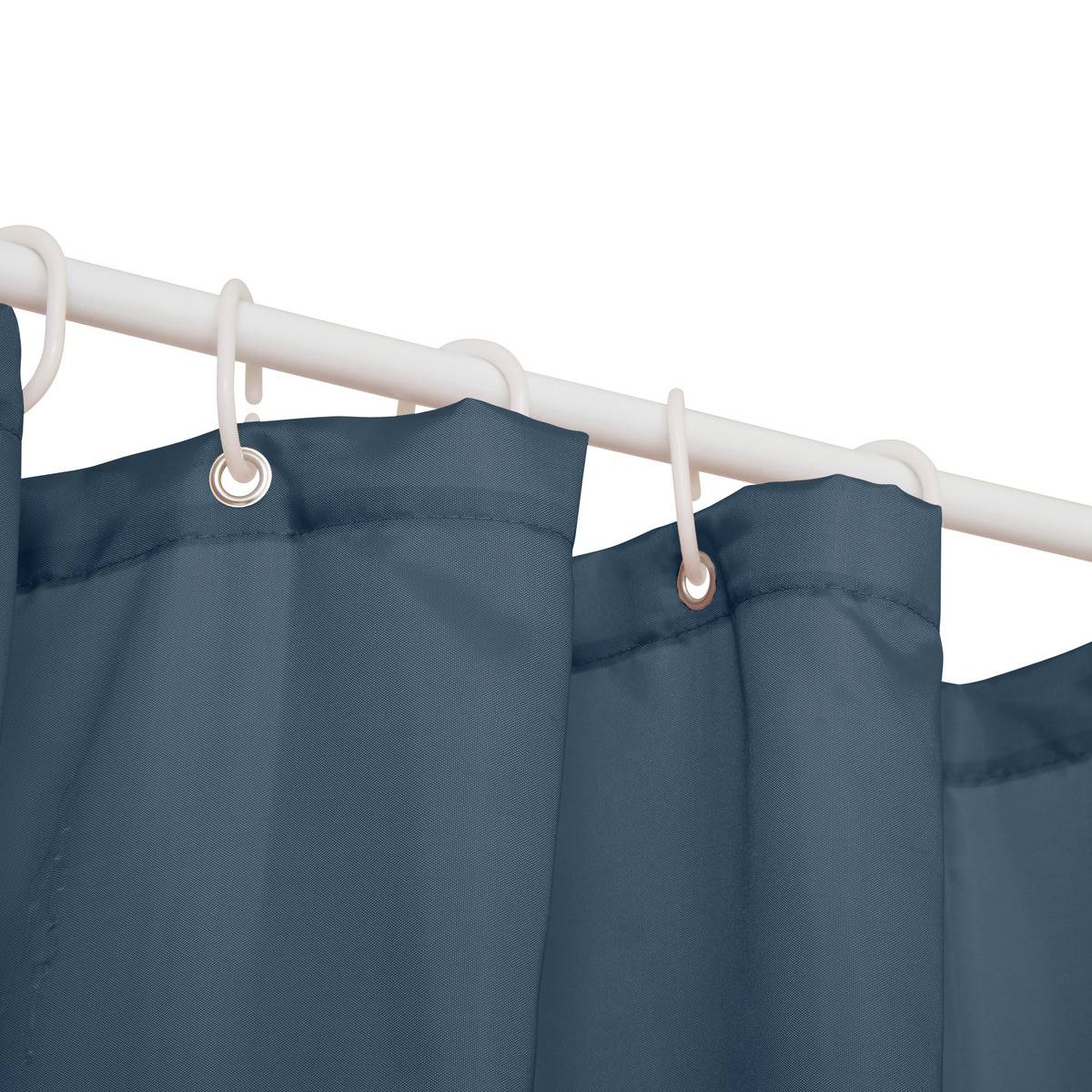 Rideau de douche rectangulaire COLORAMA bleu, 5FIVE SIMPLY SMART