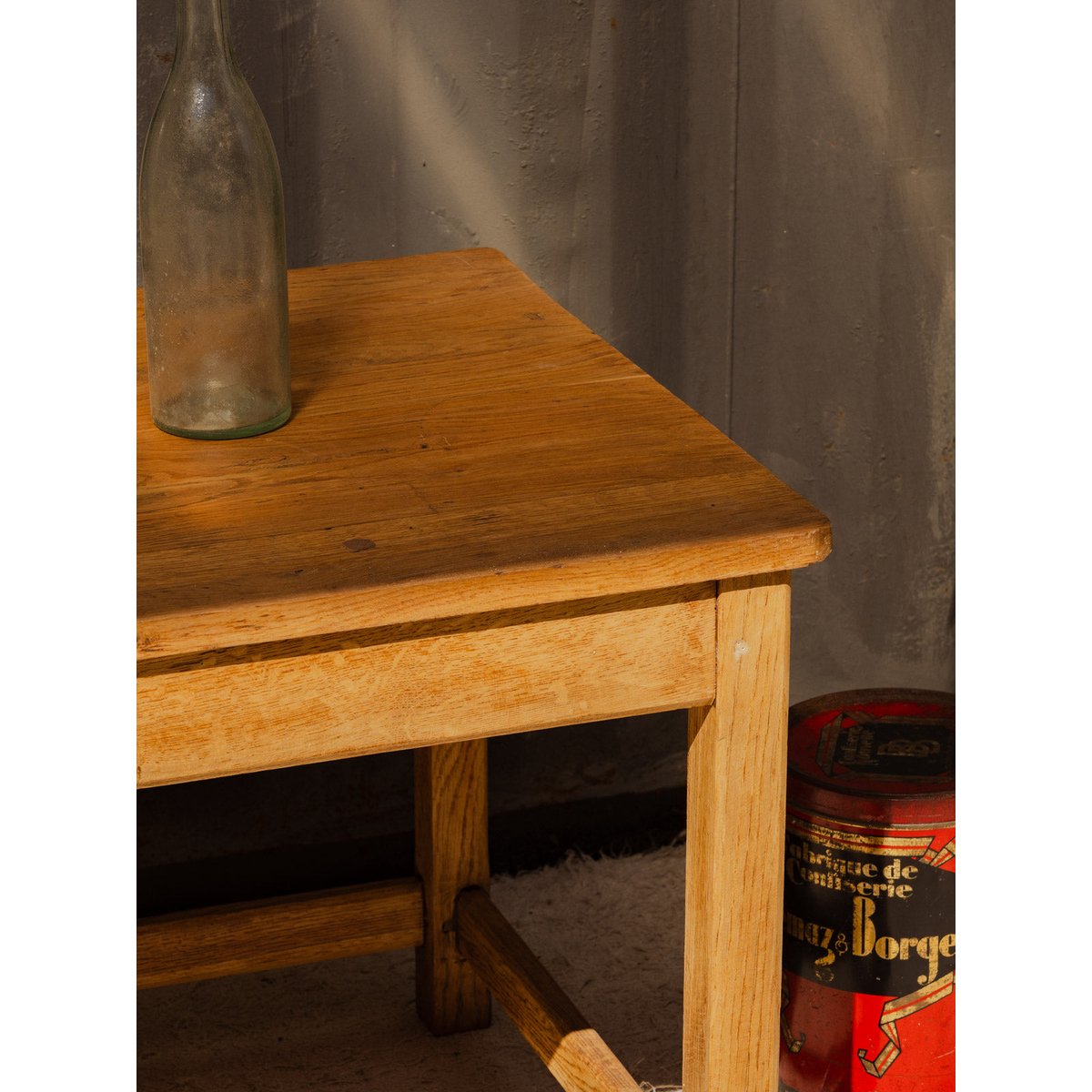 Table basse en bois Léonie N°1127 - Bon état bois clair, DEBONGOUT