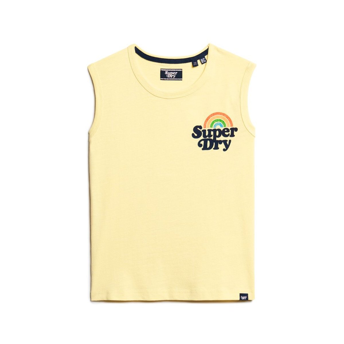 Débardeur Vintage Rainbow jaune île, SUPERDRY