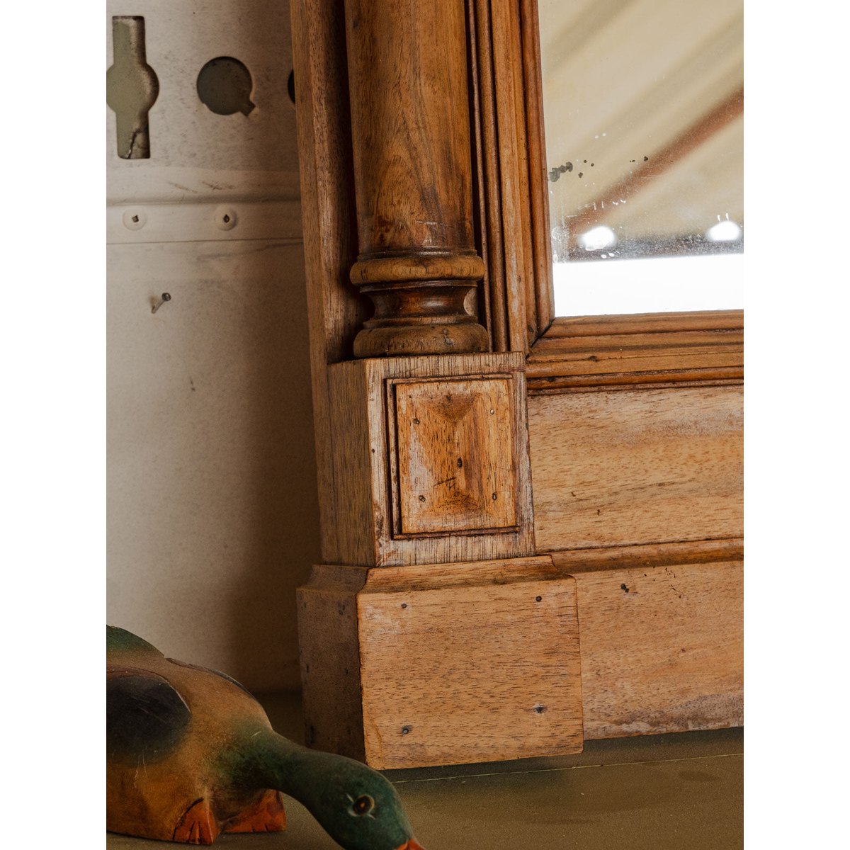 Grand miroir en bois Georges N°1461 - Bon état bois foncé, DEBONGOUT