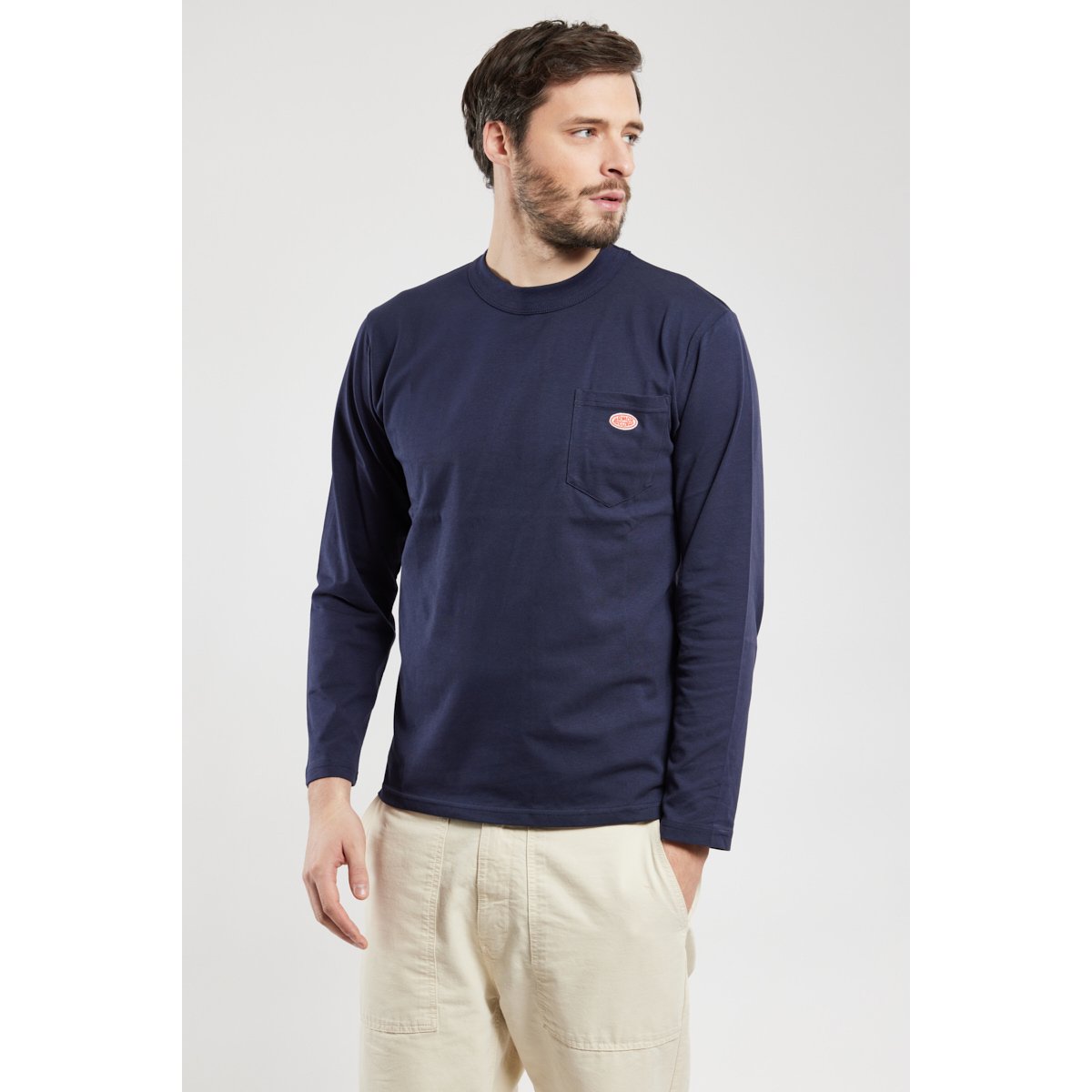 T-shirt manches longues en coton bio navire, ARMOR-LUX