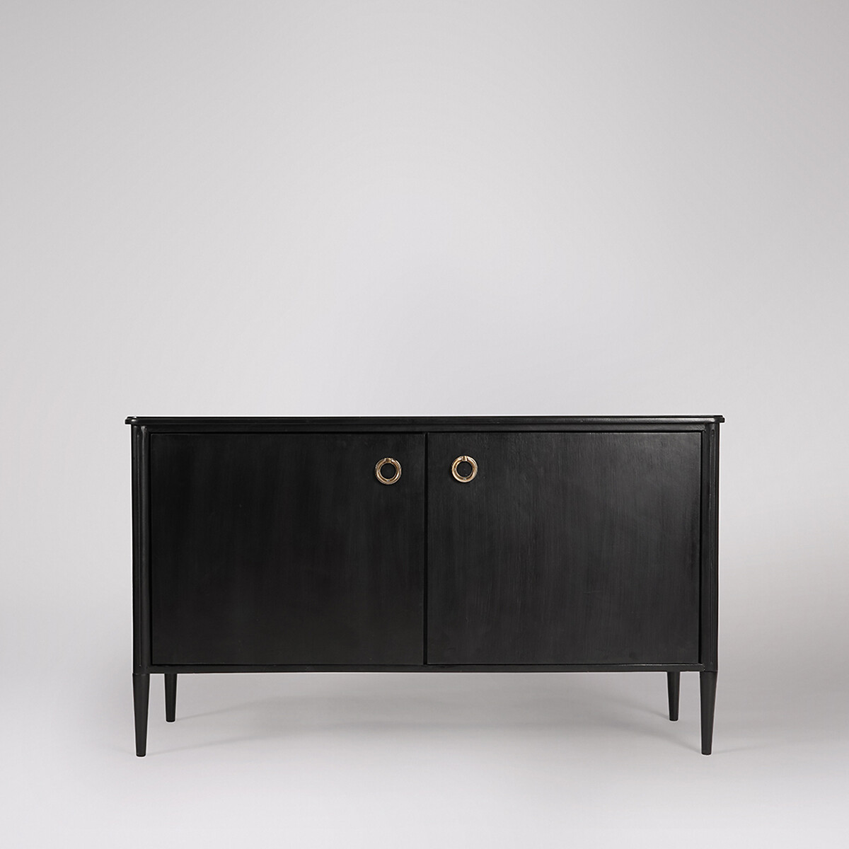 Reyna Mango Wood 2 Door Sideboard black, SWOON