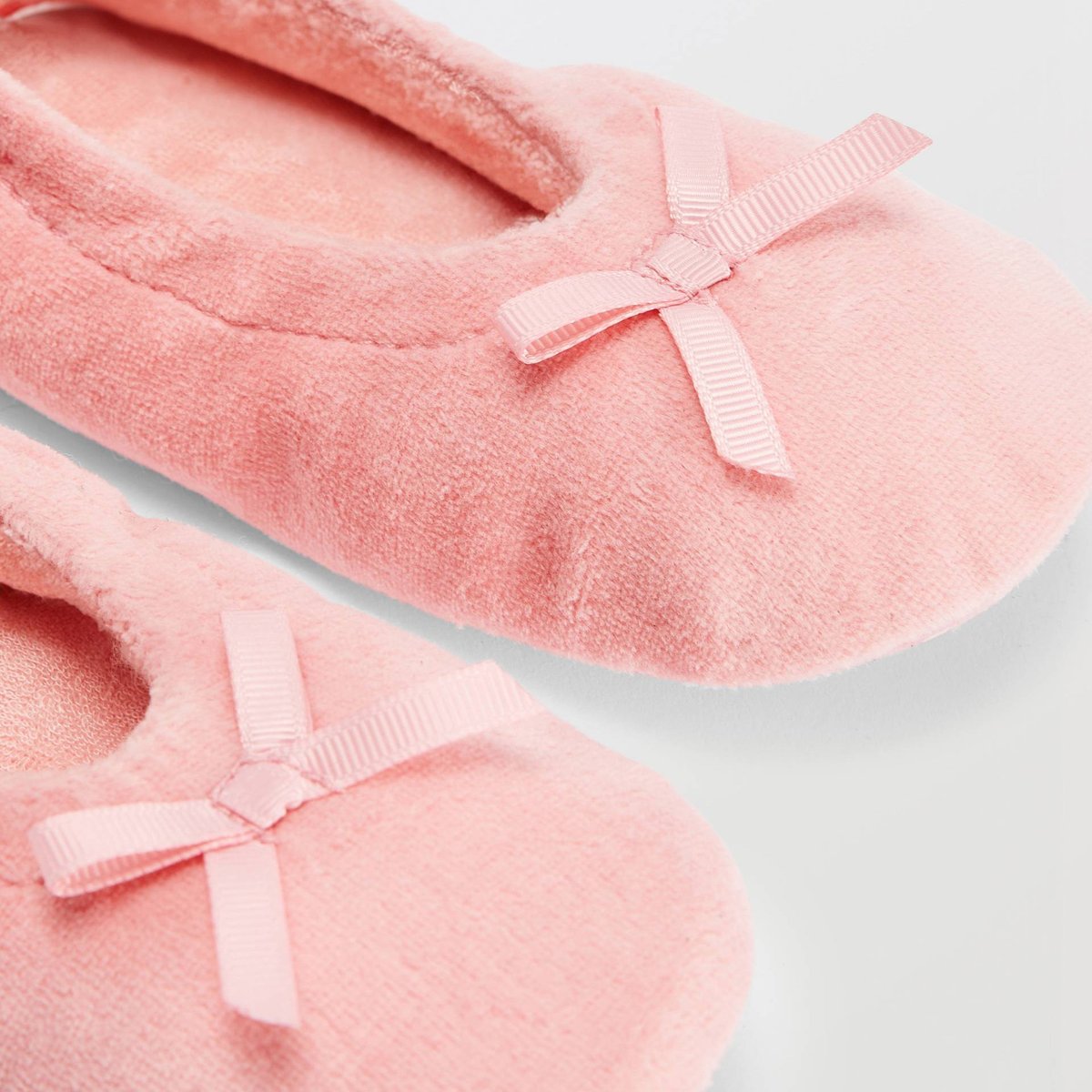 Chaussons ballerine fille uni bisque, MONOPRIX