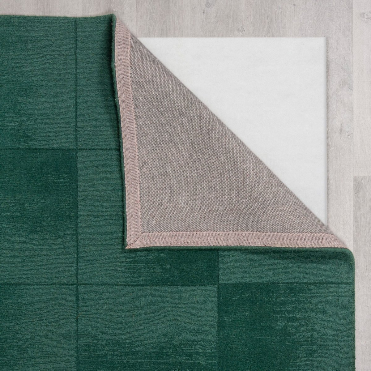 Tapis salon et chambre moderne en laine CARVO vert, NOVATREND