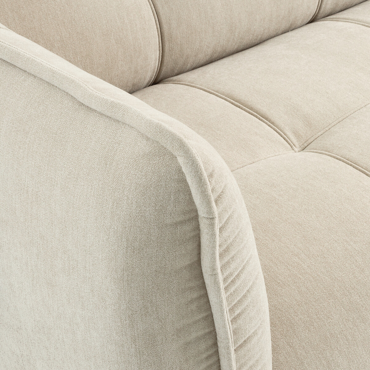 Canapé polyester chiné, 2, 3 ou 4 places, Simone beige, LA REDOUTE INTERIEURS