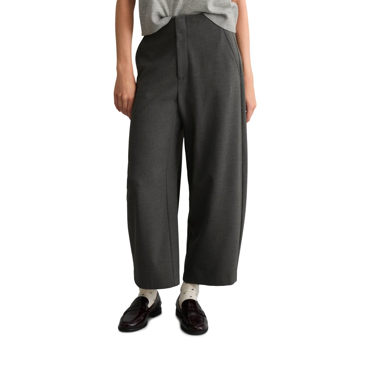 Pantalon coupe classique avec LENZING™ ECOVERO™ gris, MARC O’POLO DENIM