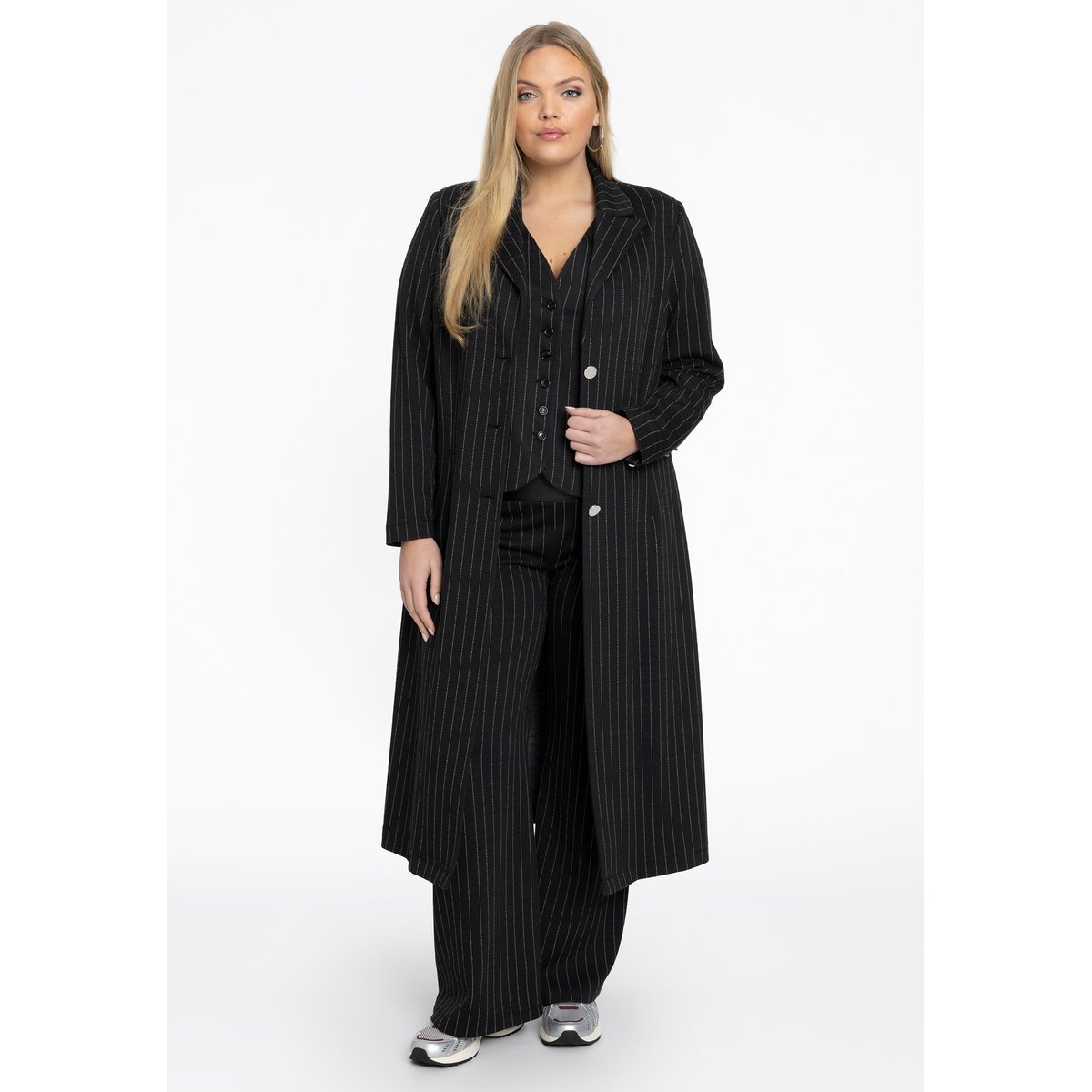 Pantalon avec rayures noir, YOEK