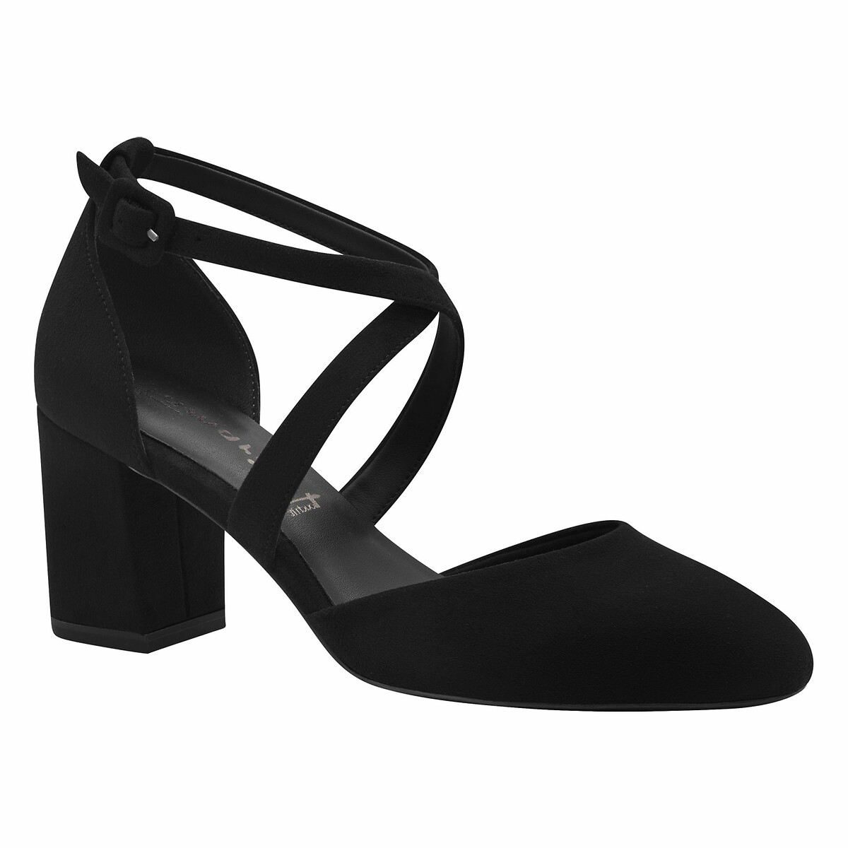 Strappy Court Shoes black, TAMARIS