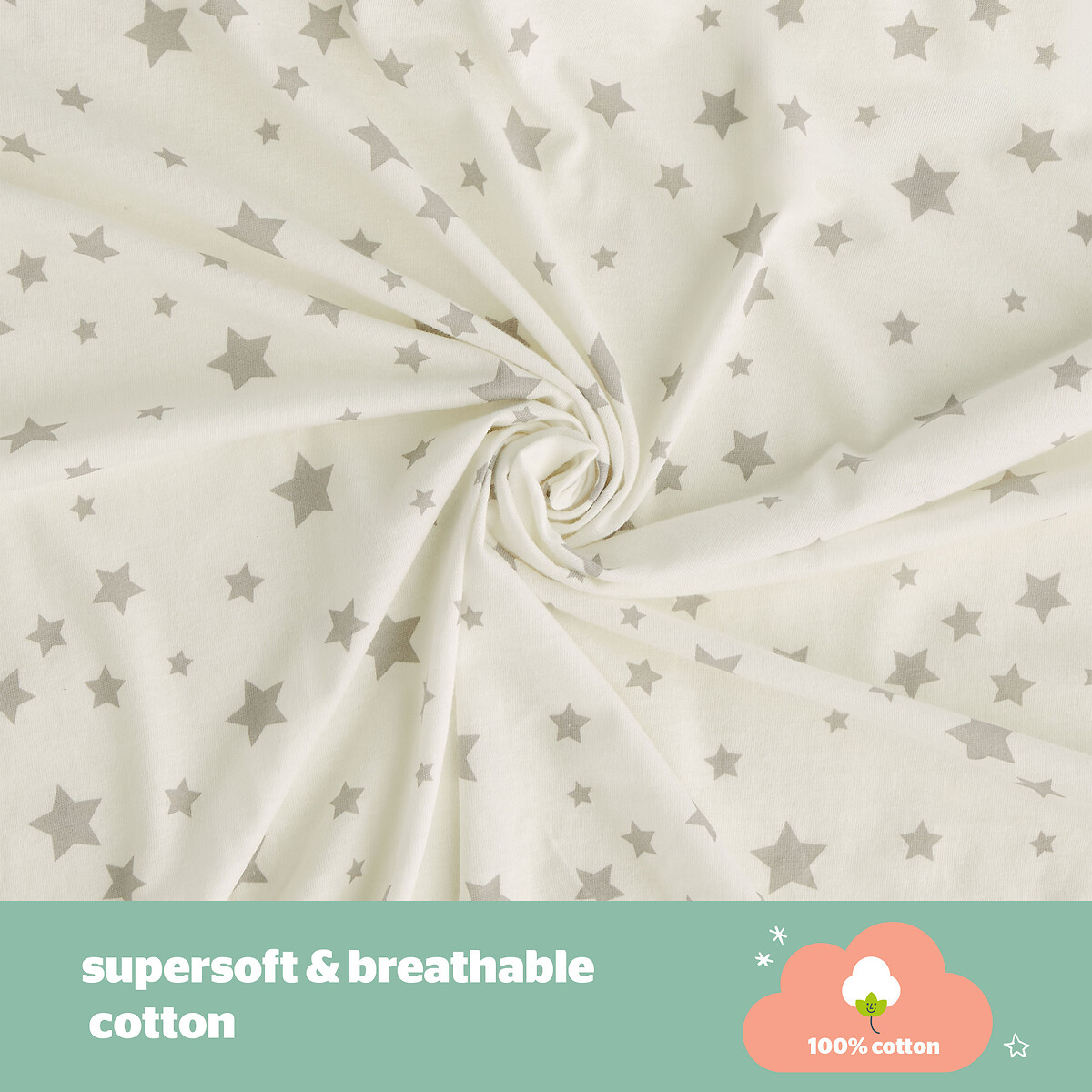 2.5 Tog Safe Nights Baby Sleeping Bag grey, SILENTNIGHT