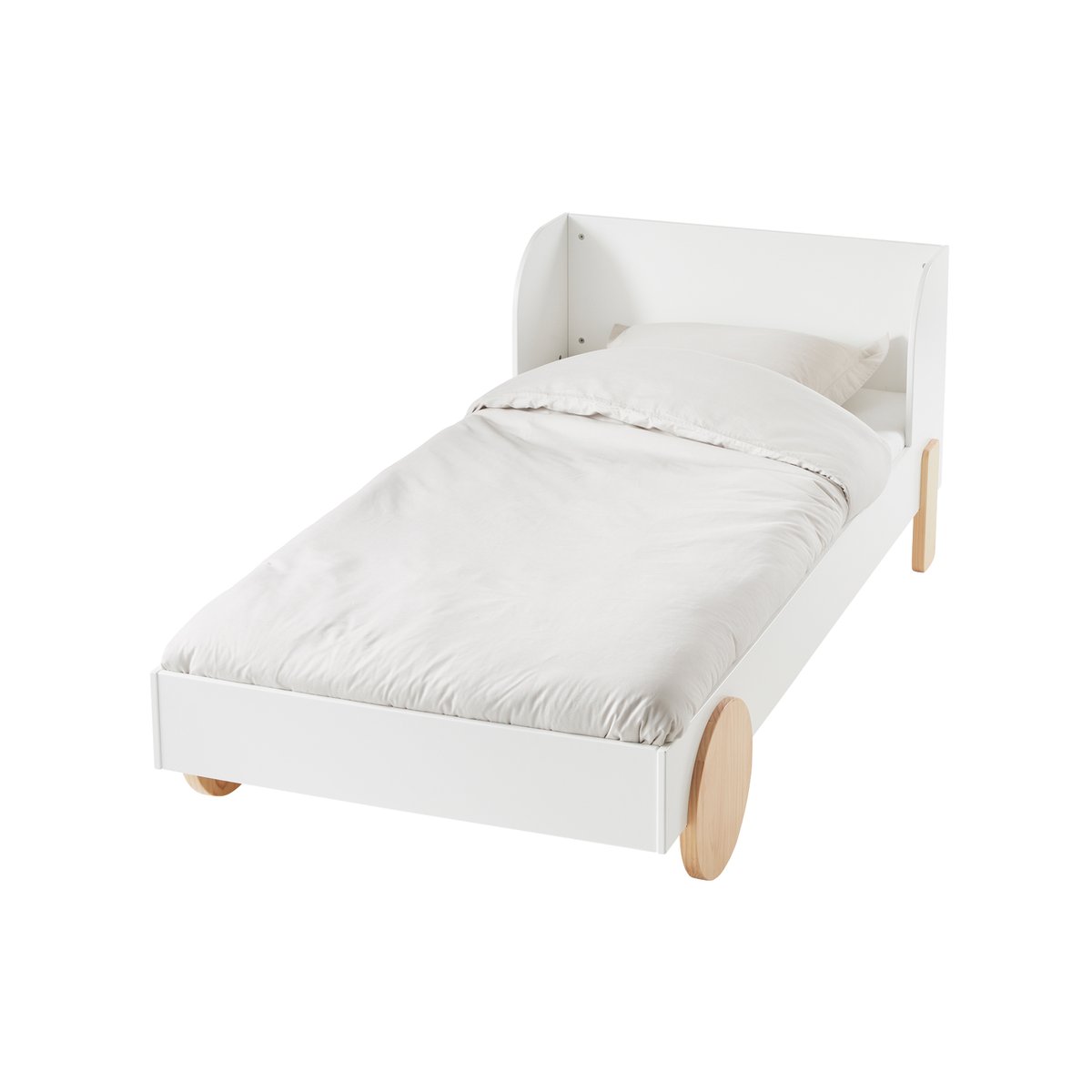 Lit évolutif LIGNE BOHEME blanc/bois, VERTBAUDET