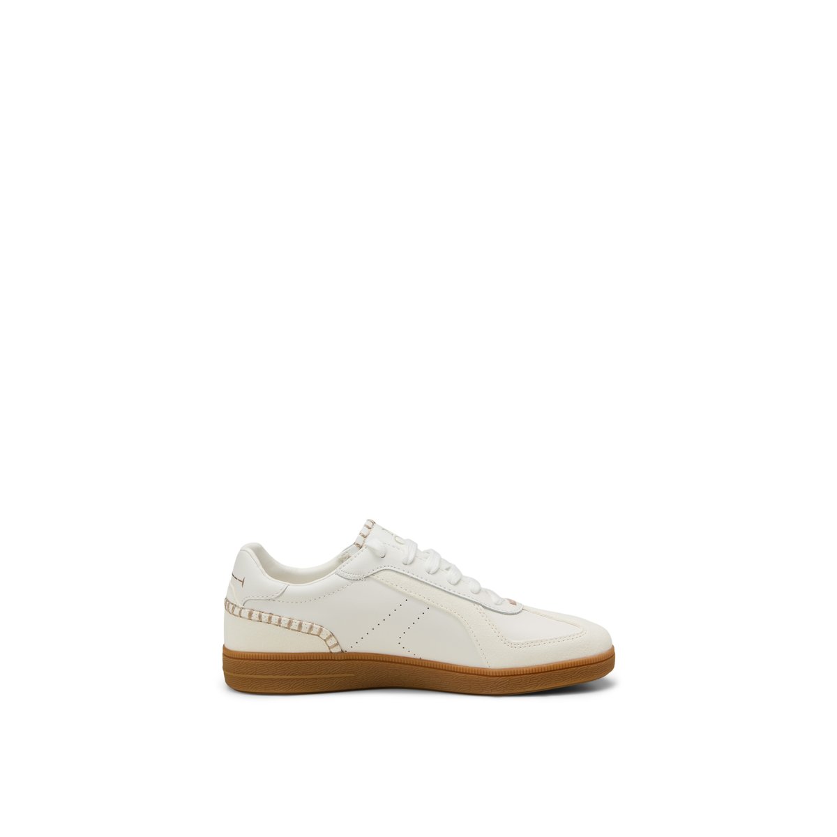 Sneaker modèle Charlie en cuir de vache de haute qualité blanc naturel, MARC O'POLO