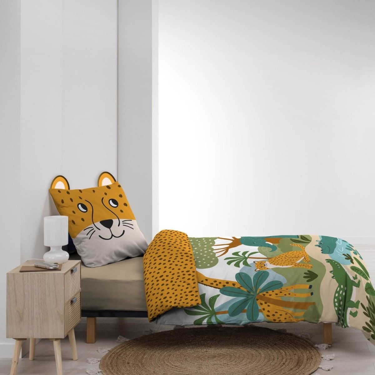 Housse de couette 140x200 + 1 taie ZANIMO 100% coton color, DECORATIE