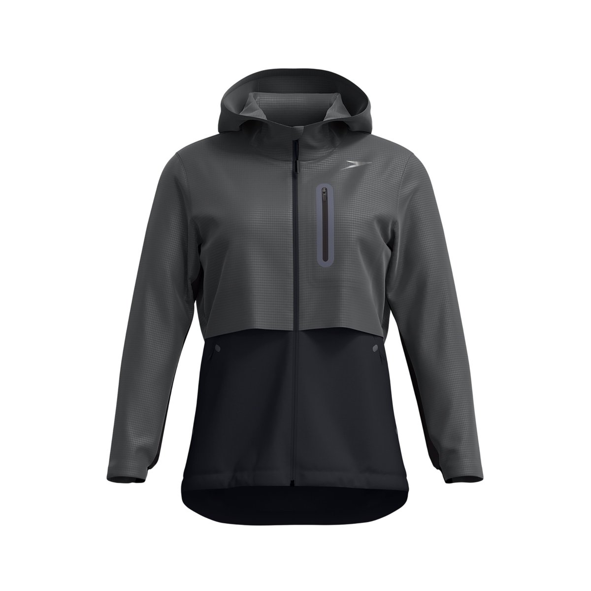 Veste bicolore, légère et extensible à capuche PRO noir, SPEEDO