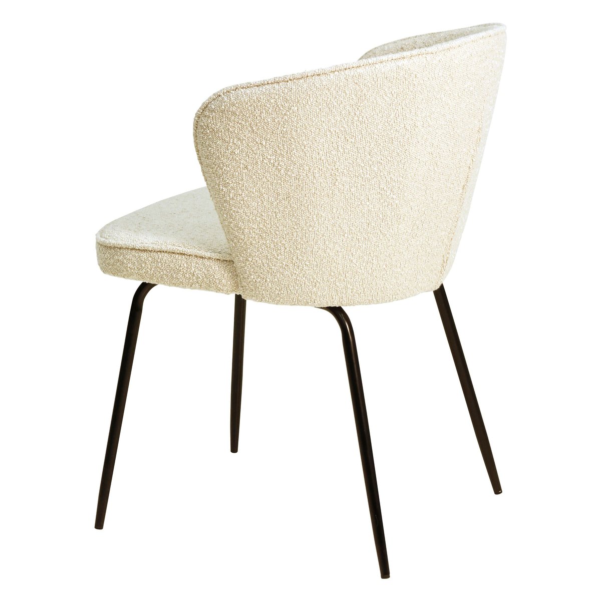 Chaise repas effet laine bouclette sable, ZAGO