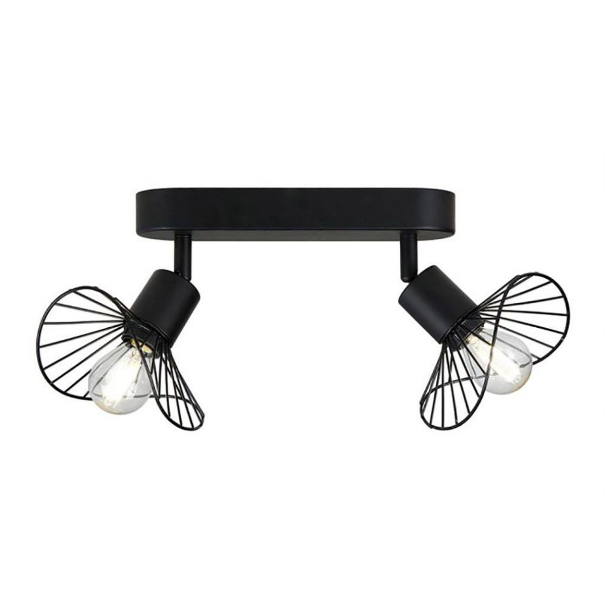 Rampe 2 Spots Orientables Capeline Noir noir, DECORATIE