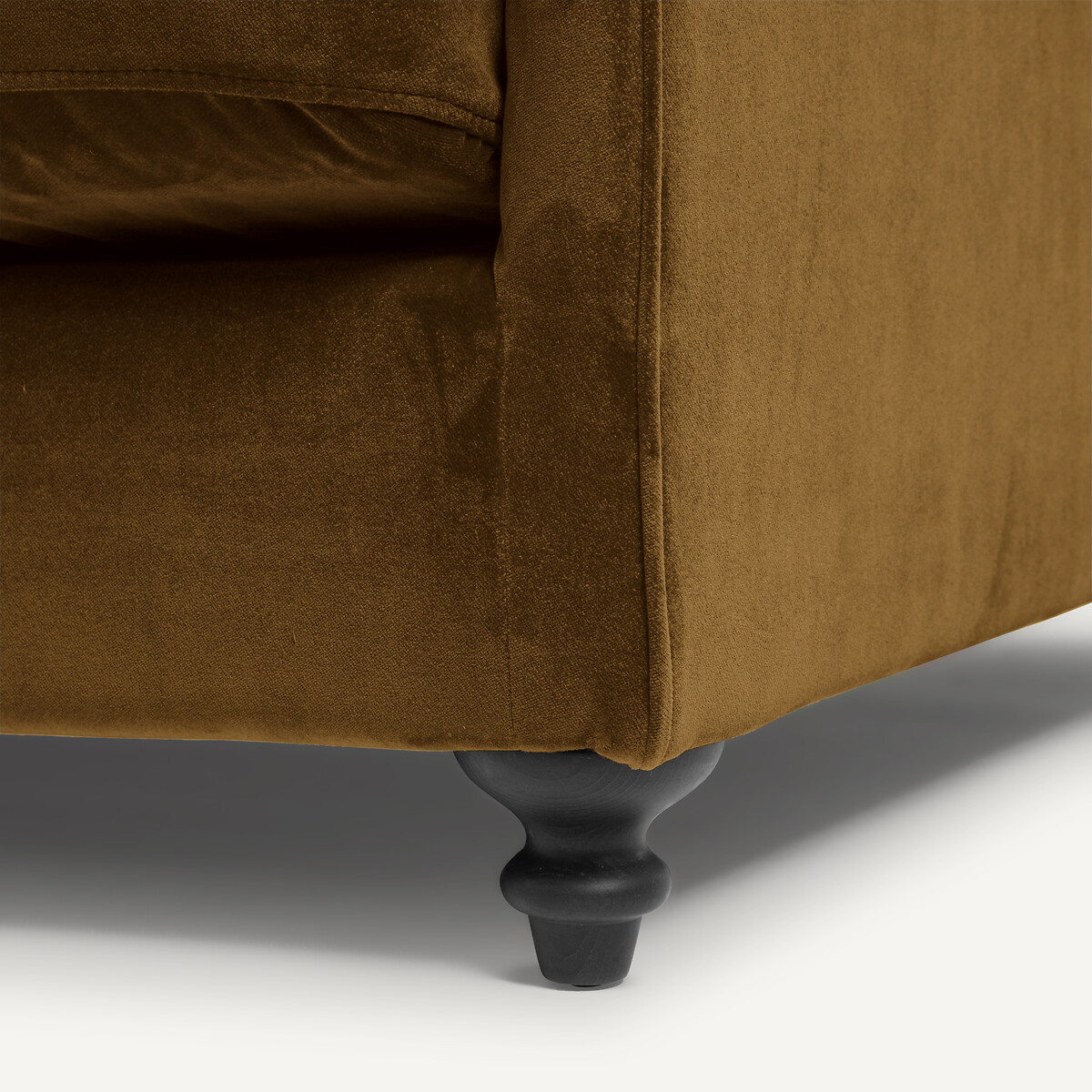 Omvormbare compacte zetel in fluweel, Lazare brons, AM.PM