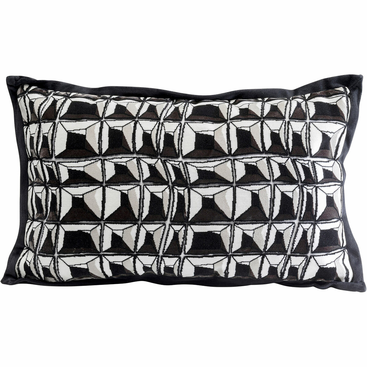 Kissen Cut Pile 50x30cm schwarz, KARE DESIGN