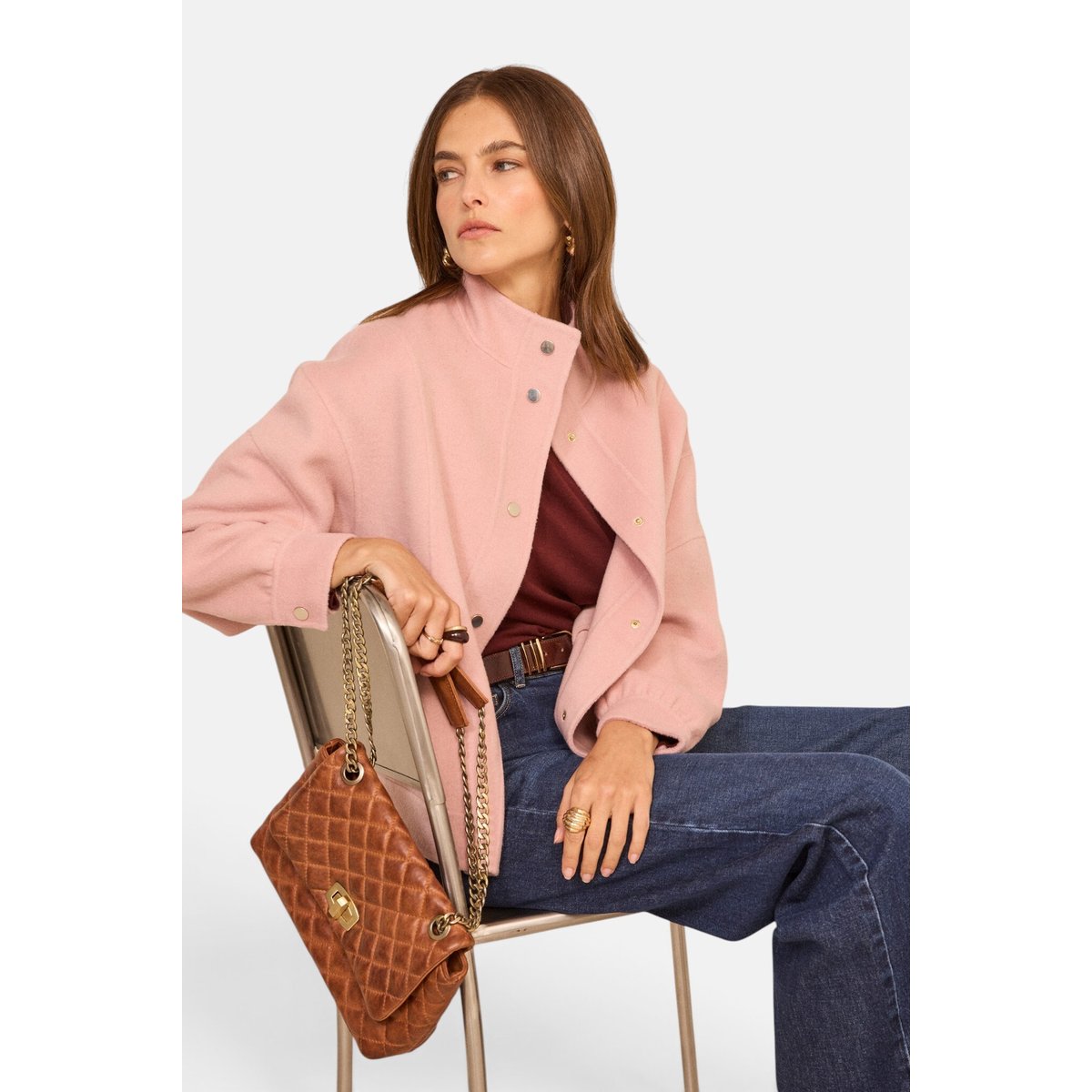 Blouson en laine mélangée CHRIS primerose, Maison 123