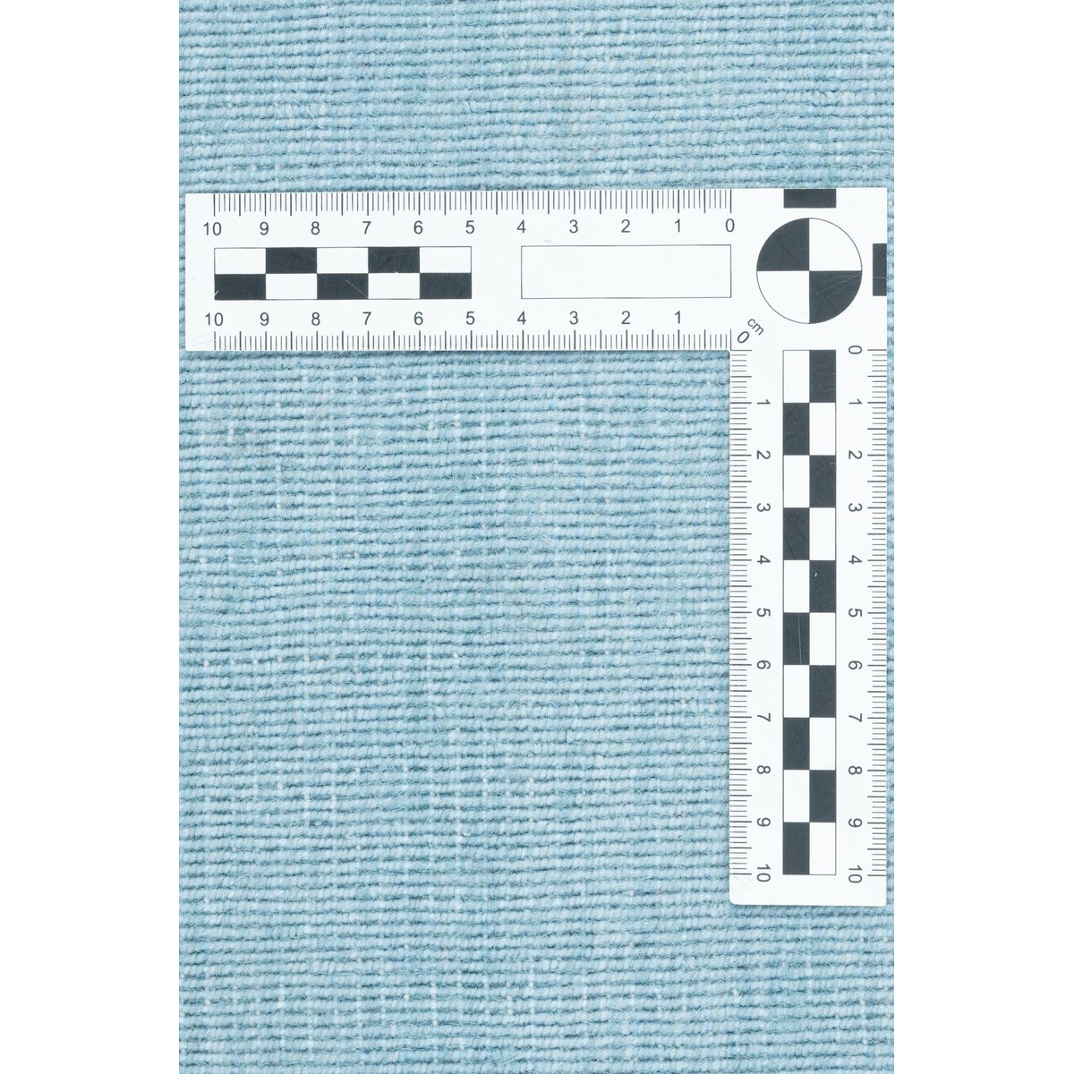 Tapis salon Ewa, noué main, à franges turquoise, THEKO