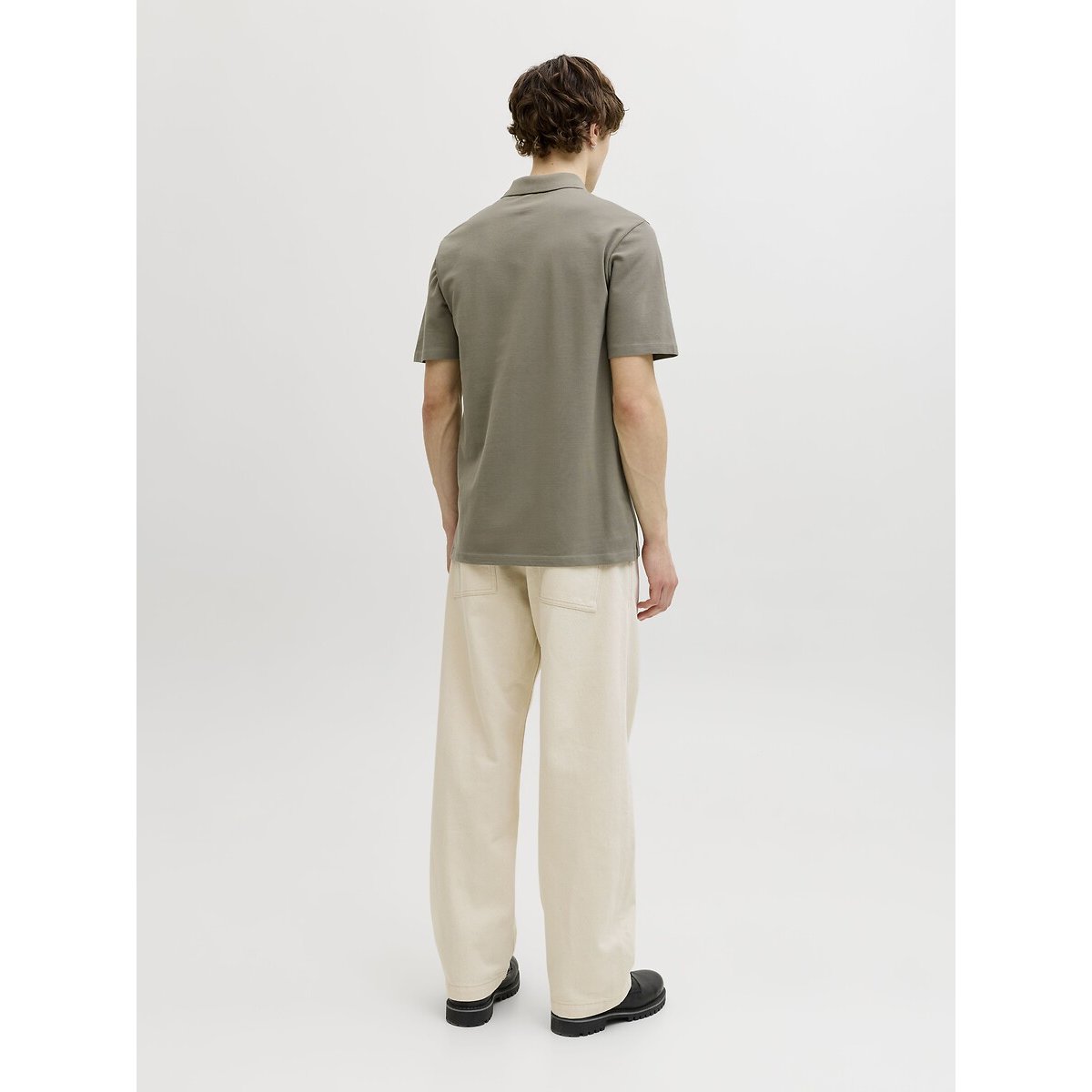 Polo manches courtes kaki, JACK & JONES