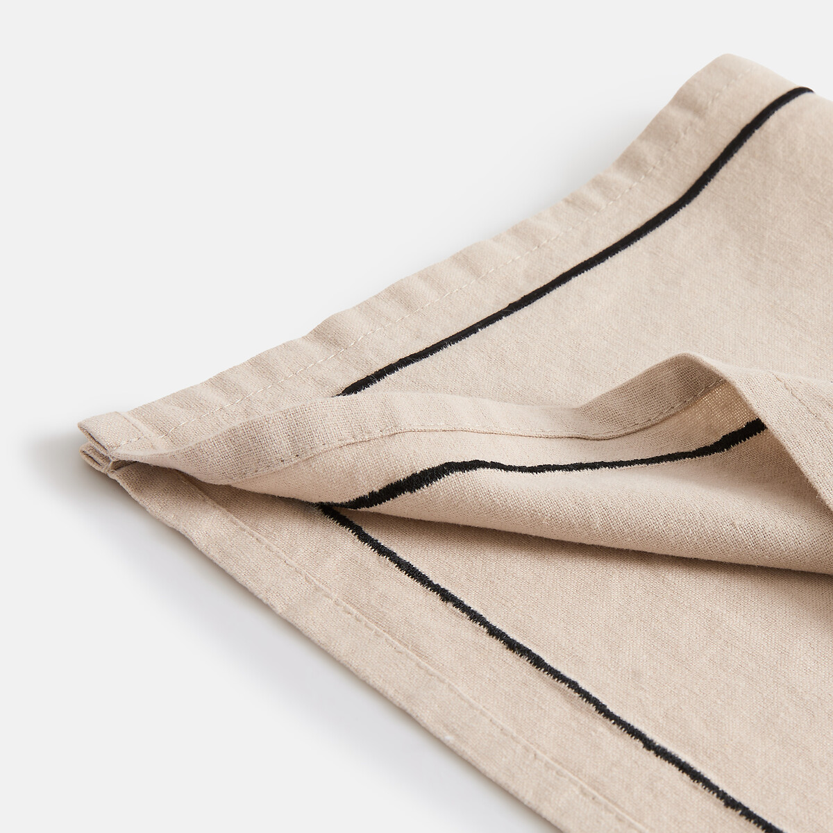 Set of 4 Bourdon Linen & Cotton Placemats natural beige, LA REDOUTE INTERIEURS