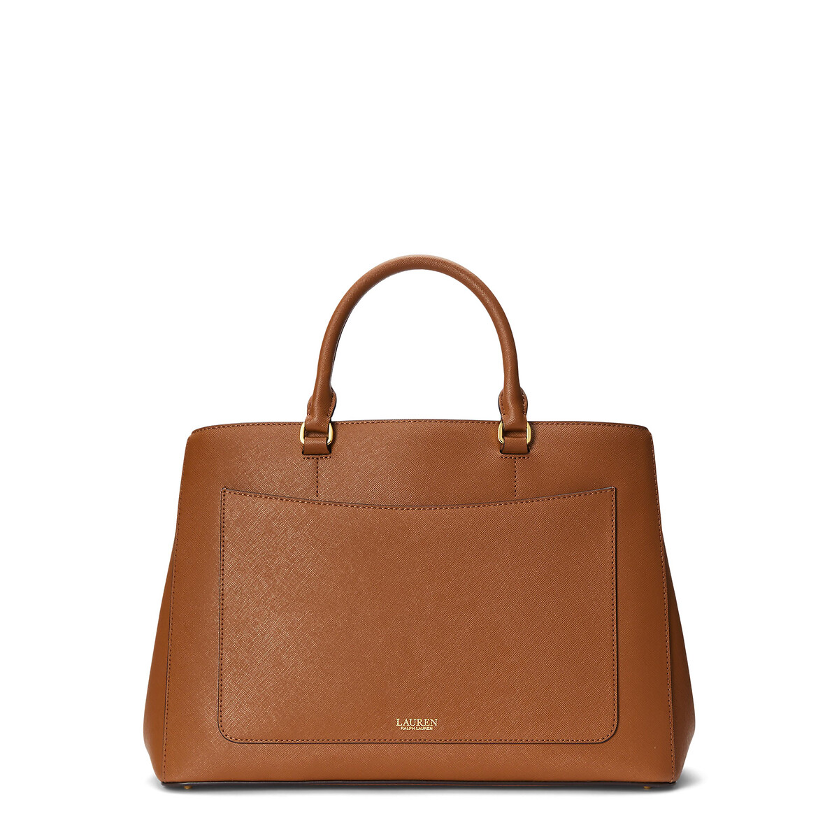 Sac à main en cuir texturé HANNA camel, LAUREN RALPH LAUREN