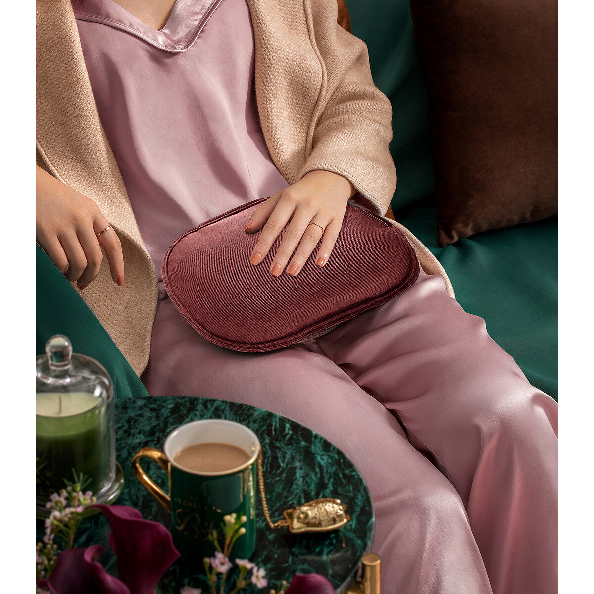 Elektrische Wärmeflasche velvet rosa, TERRAILLON