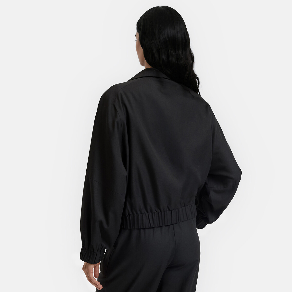 Chaqueta estilo bomber, oversize negro, LA REDOUTE COLLECTIONS